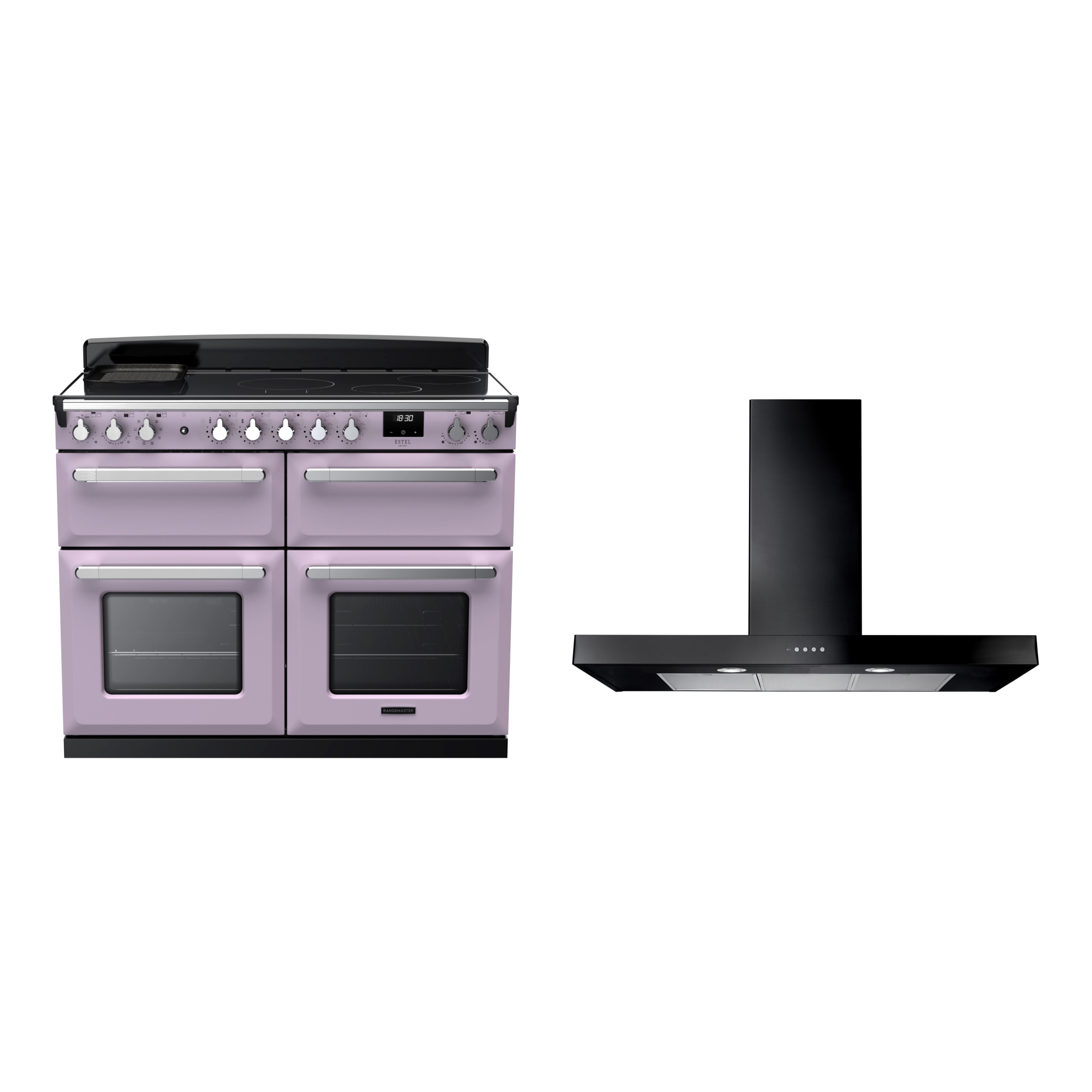 Rangemaster Estel Deluxe Induction Range Cooker & Hood Pack