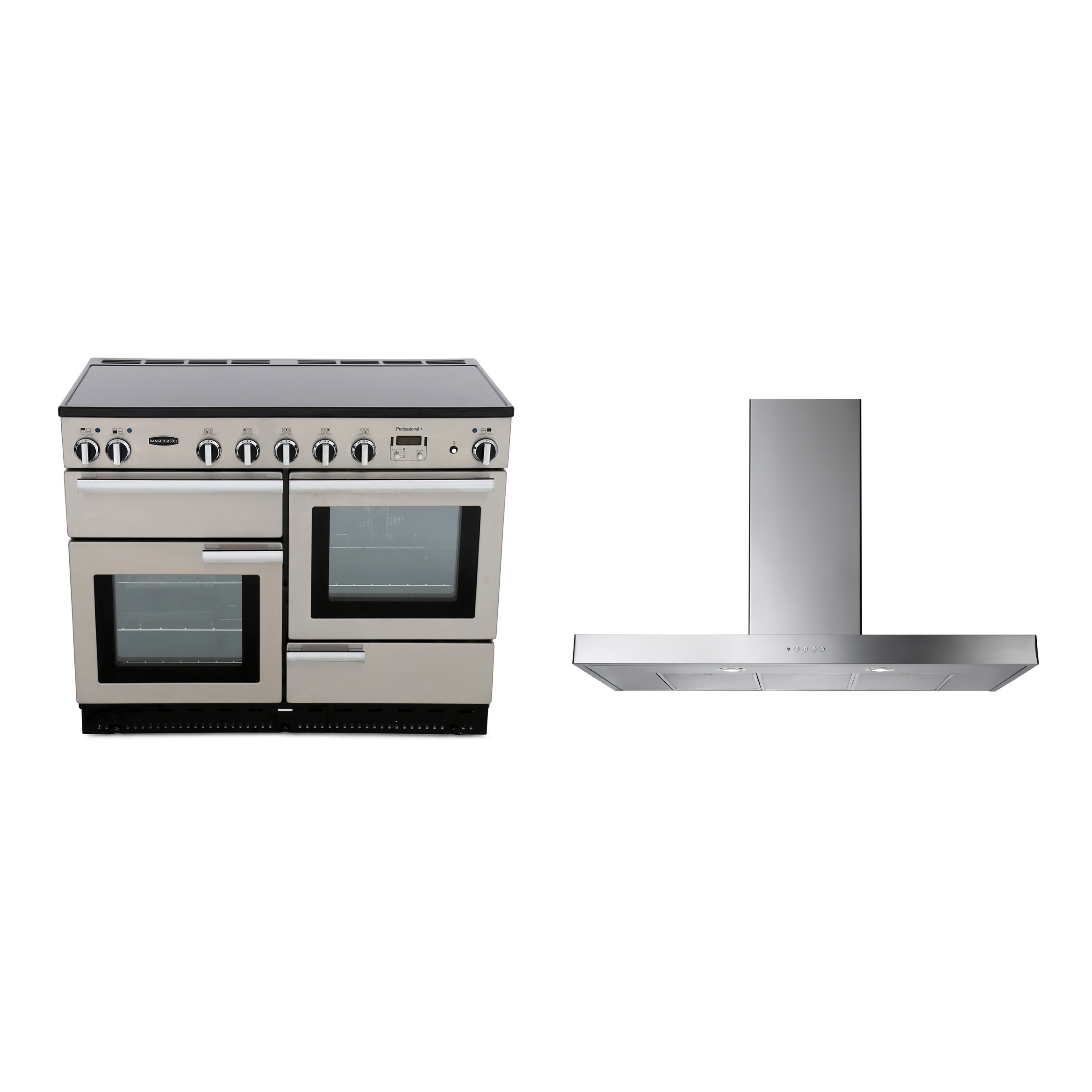 Rangemaster Professional Plus Induction Range Cooker & Hood Pack