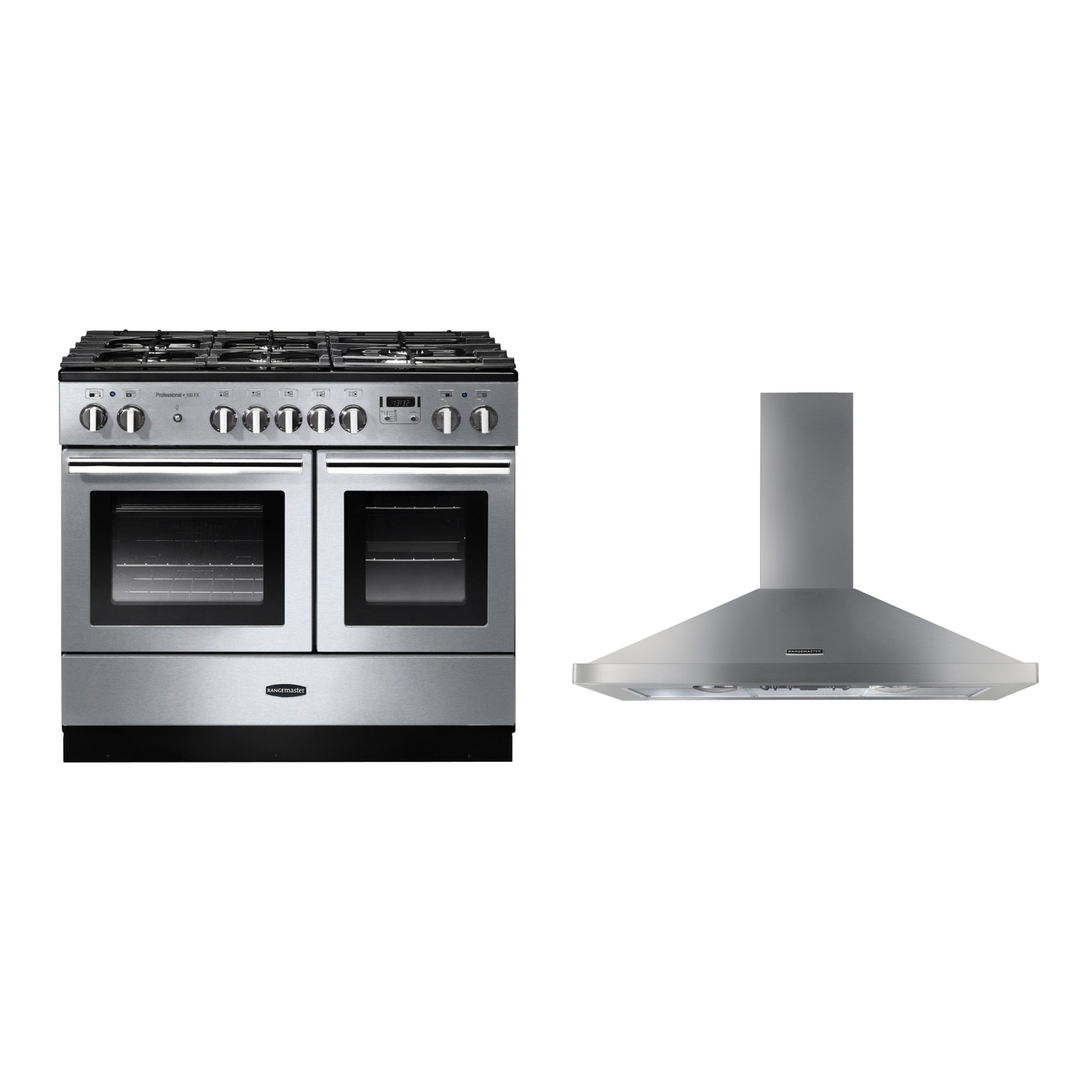 Rangemaster Professional Plus FX Dual Fuel Range Cooker & Hood Pack