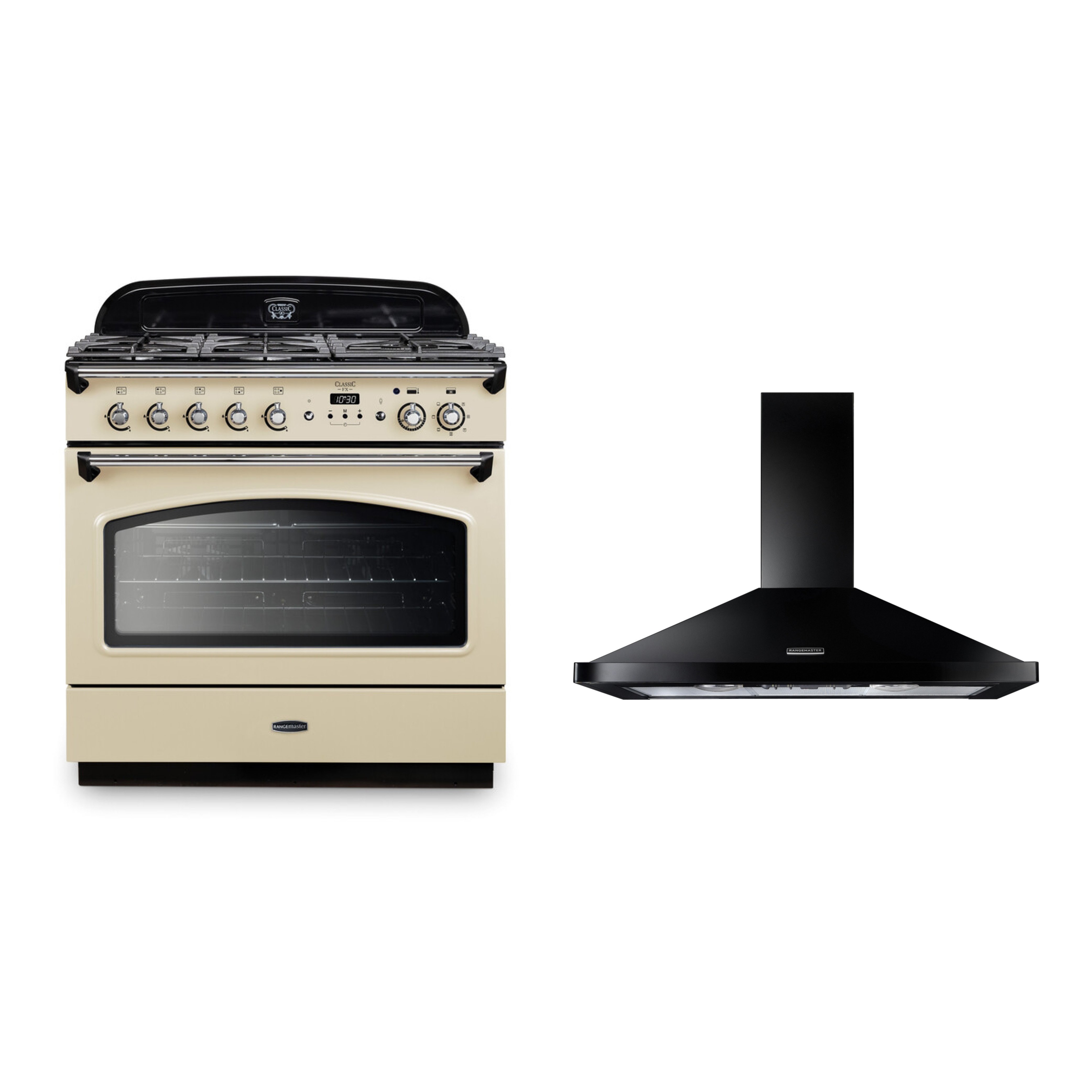 Rangemaster Classic FX Dual Fuel Range Cooker & Hood Pack