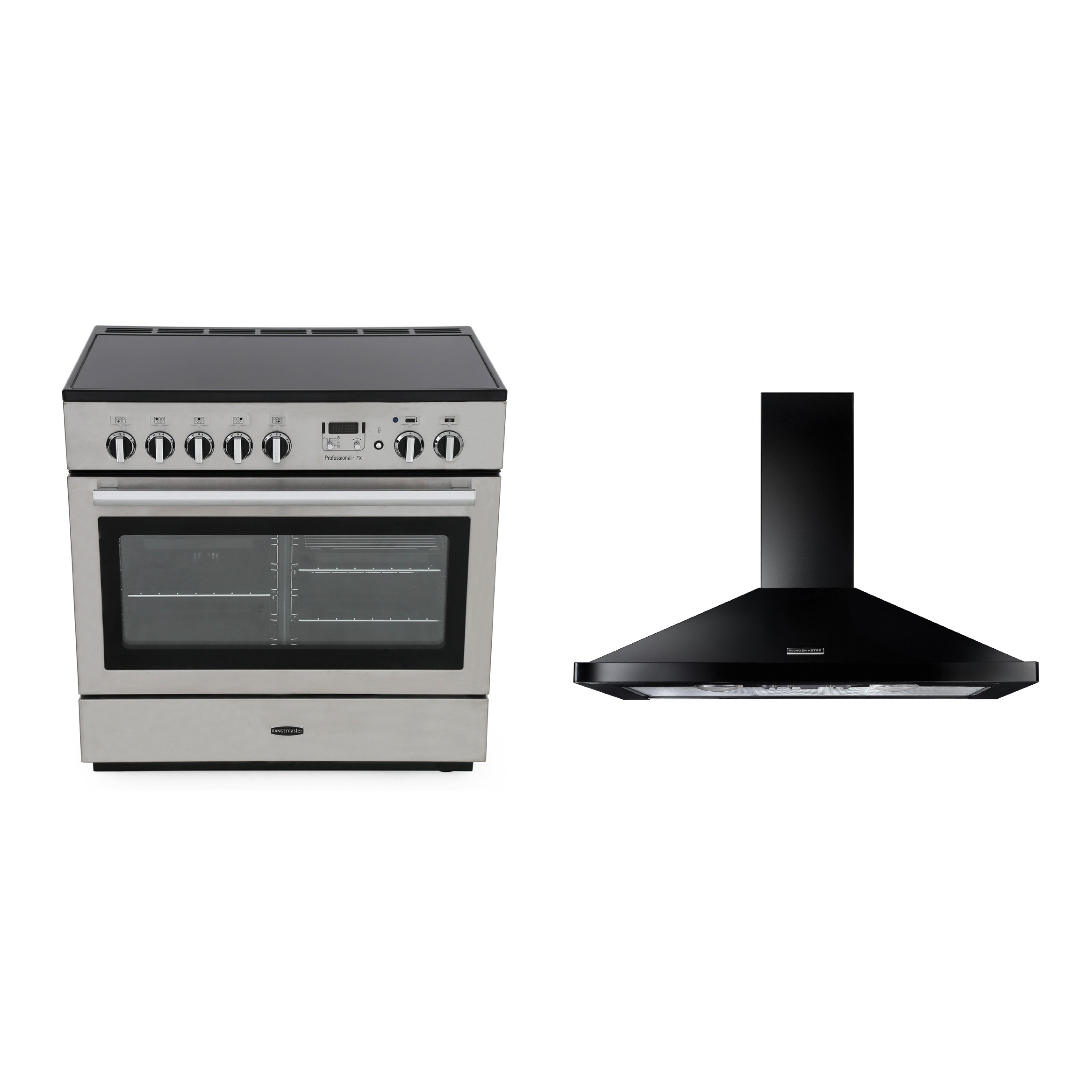 Rangemaster Professional Plus FX Induction Range Cooker & Hood Pack