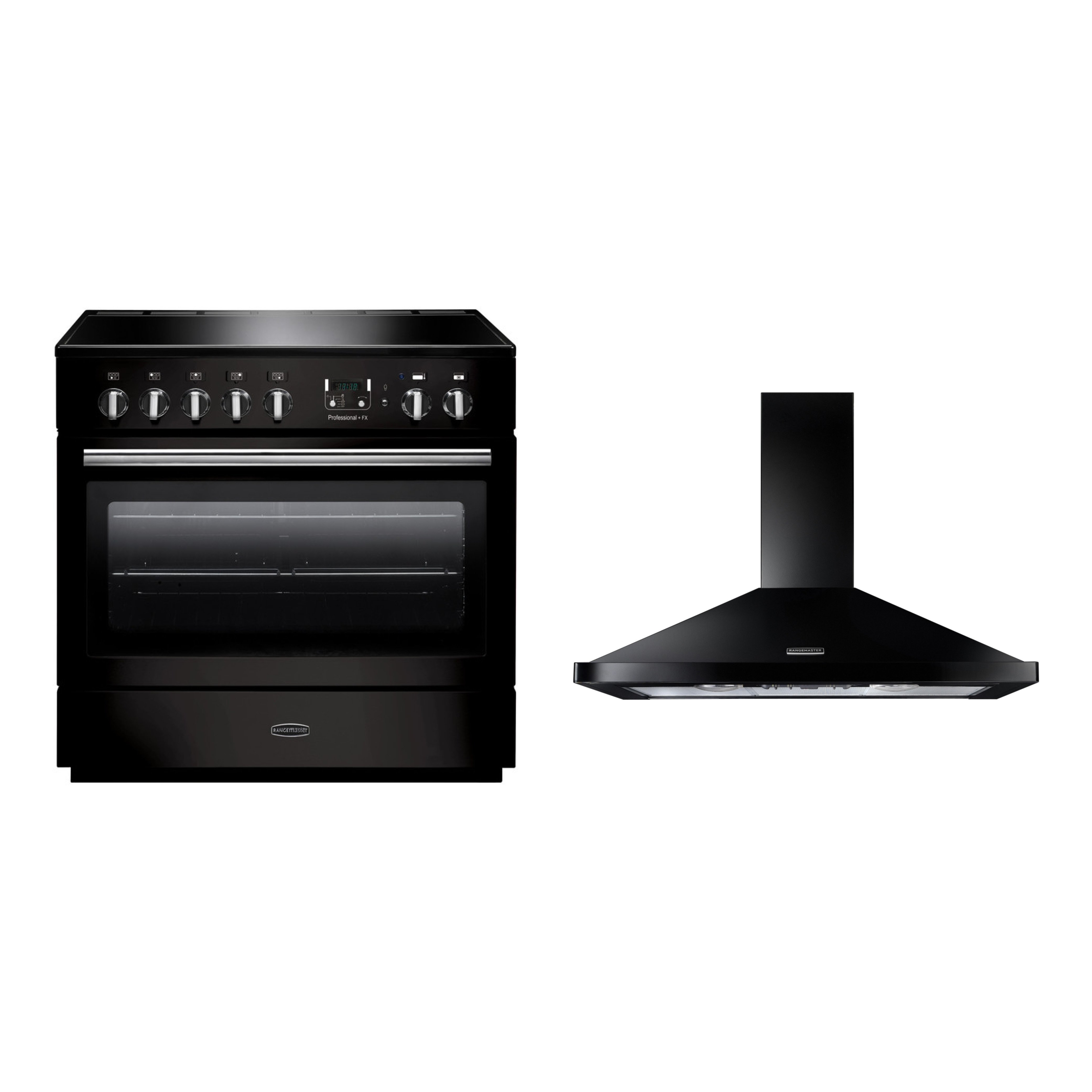Rangemaster Professional Plus FX Induction Range Cooker & Hood Pack