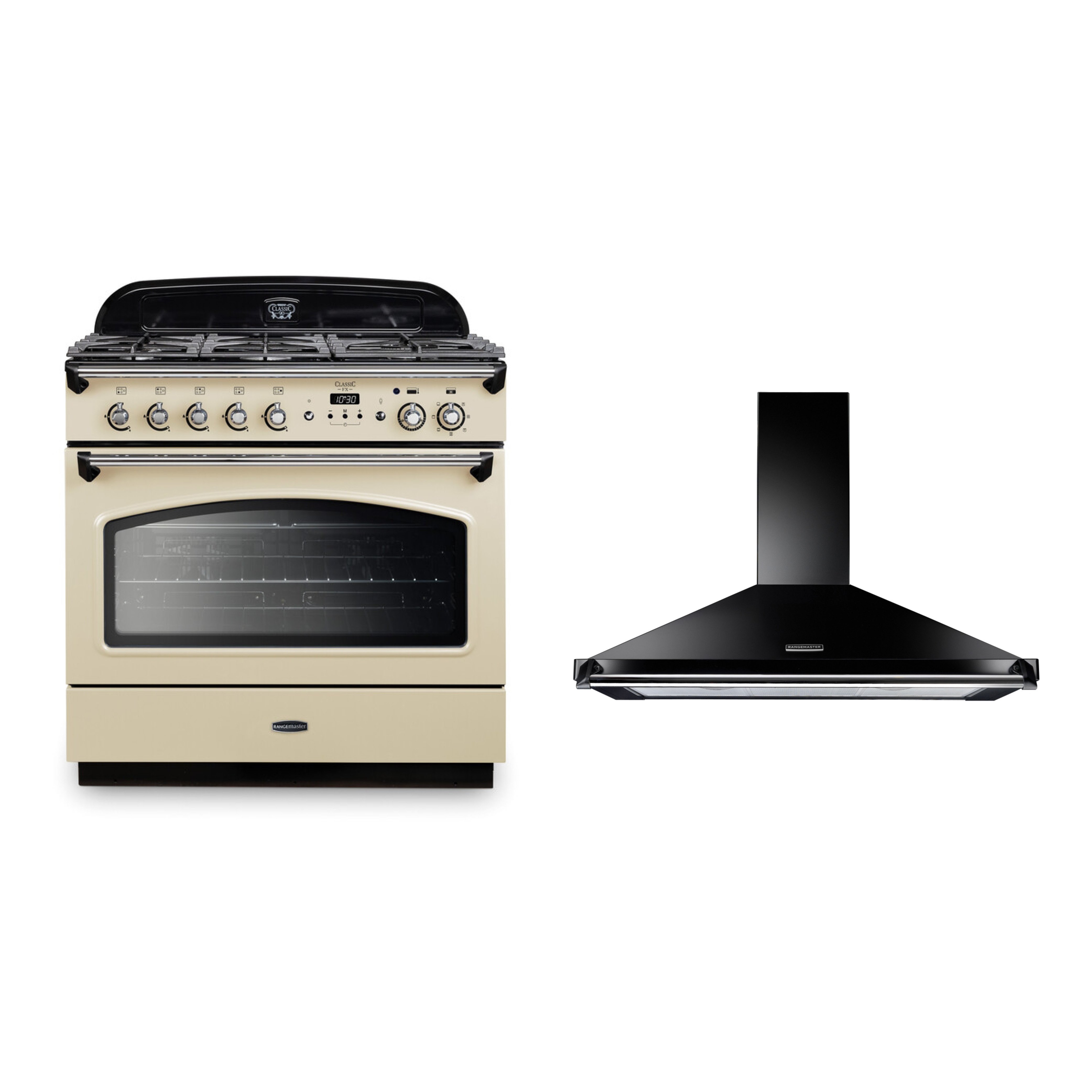 Rangemaster Classic FX Dual Fuel Range Cooker & Hood Pack
