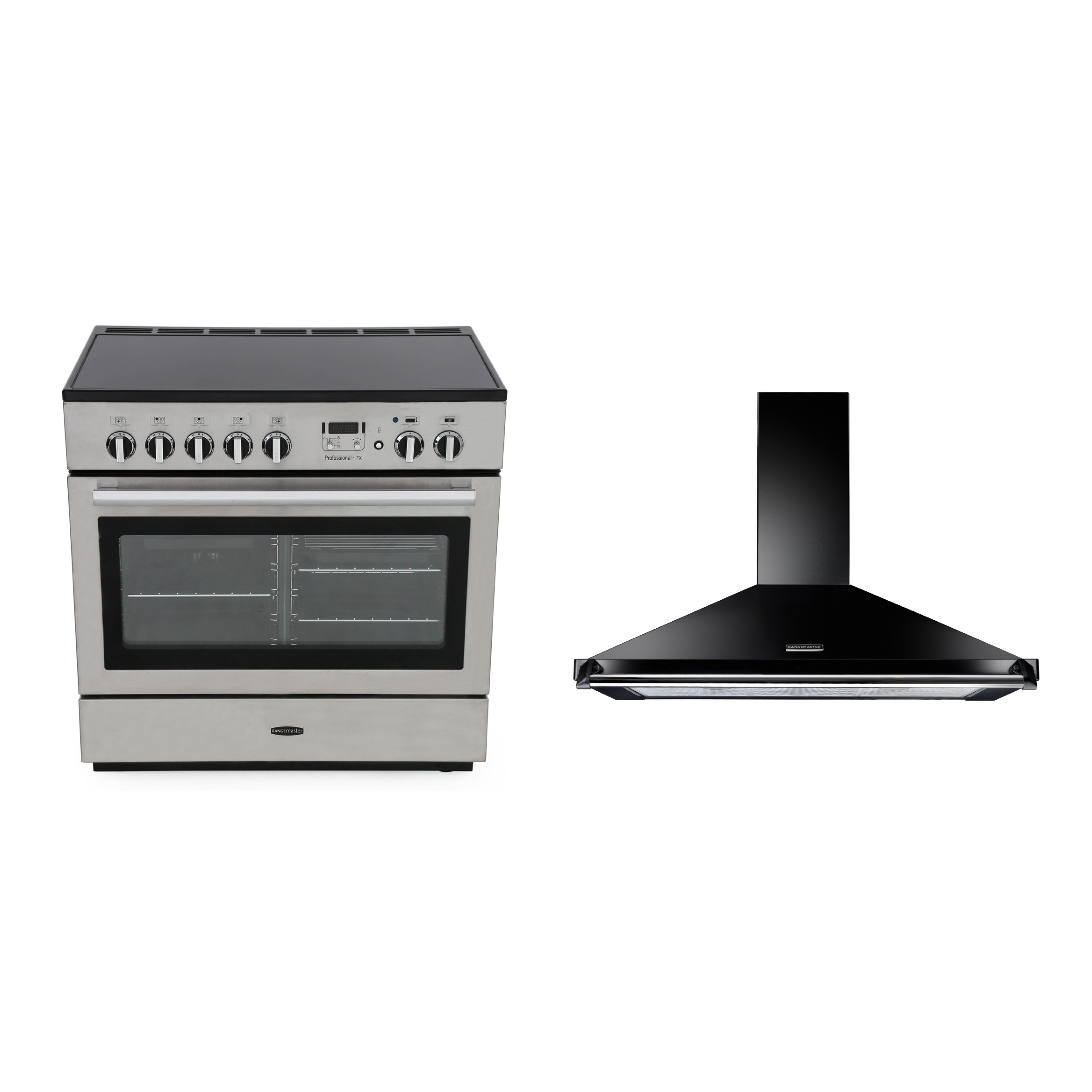 Rangemaster Professional Plus FX Induction Range Cooker & Hood Pack