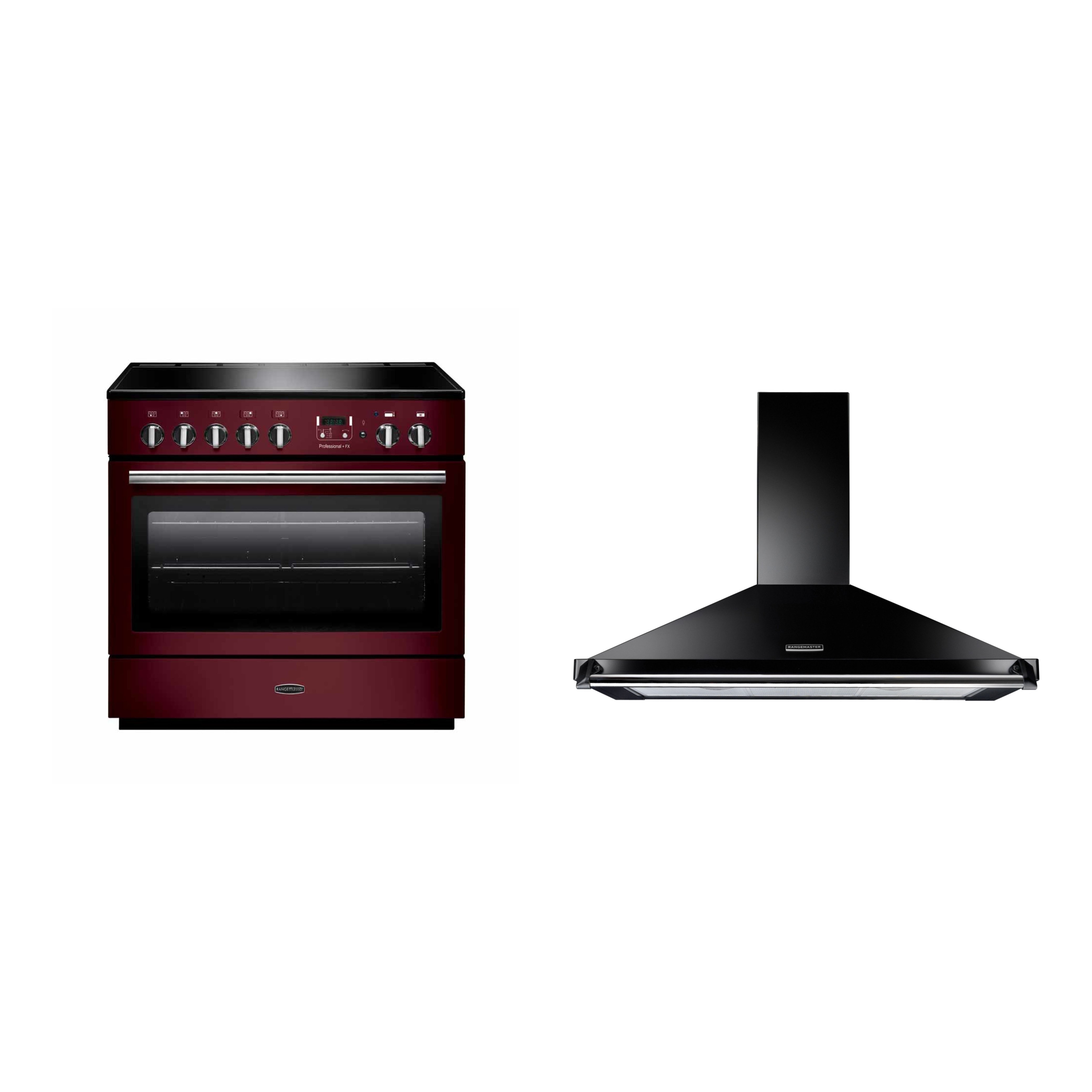 Rangemaster Professional Plus FX Induction Range Cooker & Hood Pack