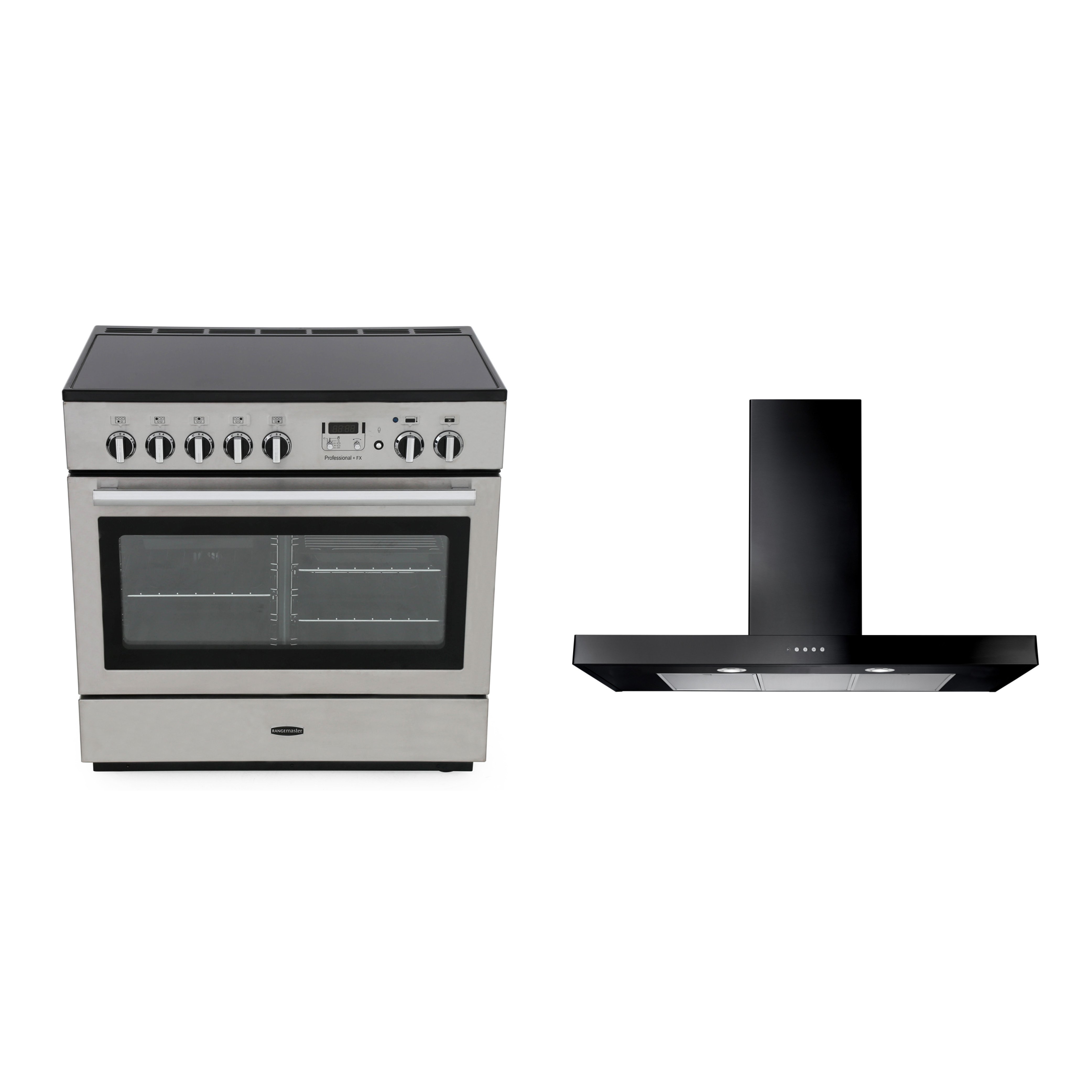 Rangemaster Professional Plus FX Induction Range Cooker & Hood Pack