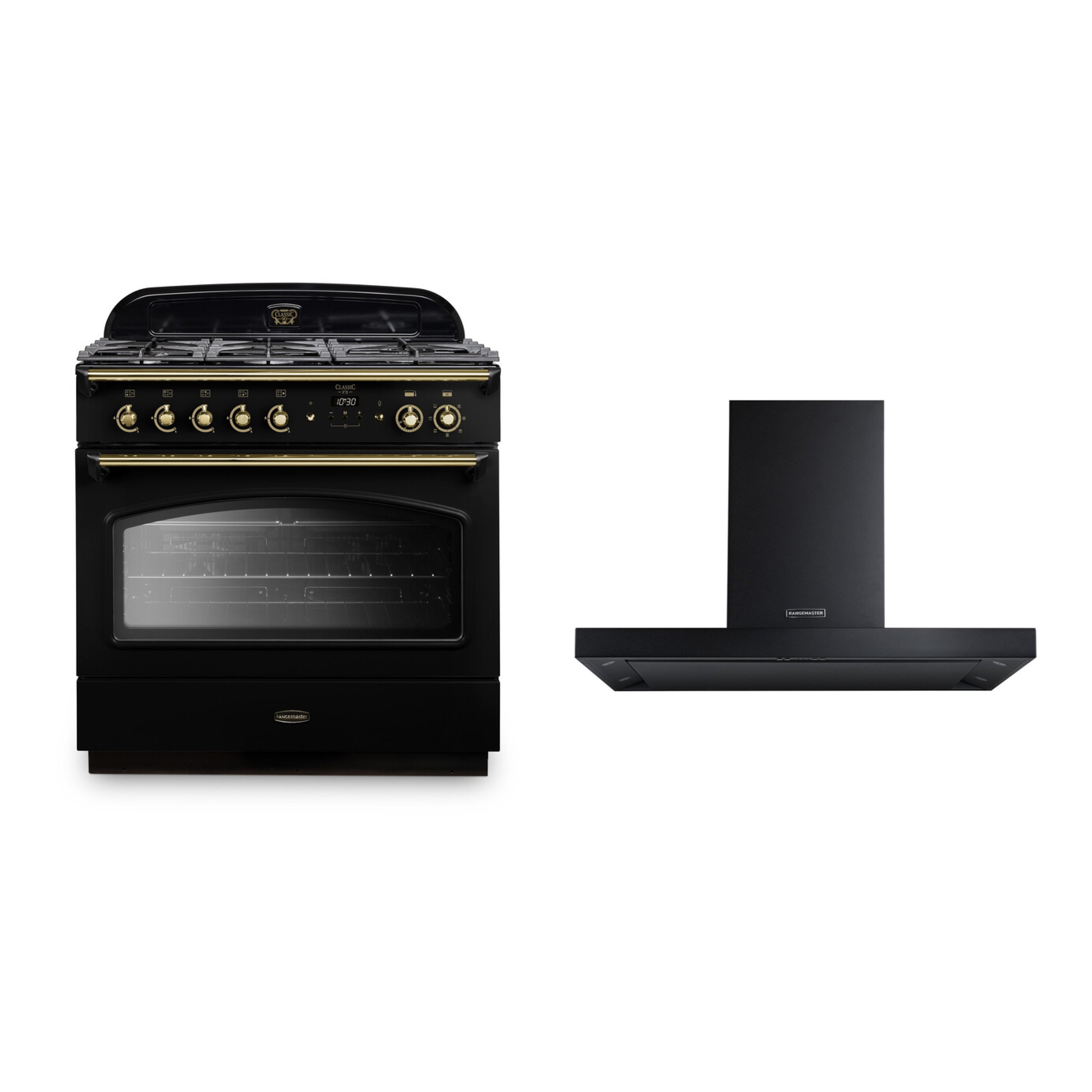 Rangemaster Classic FX Dual Fuel Range Cooker & Hood Pack