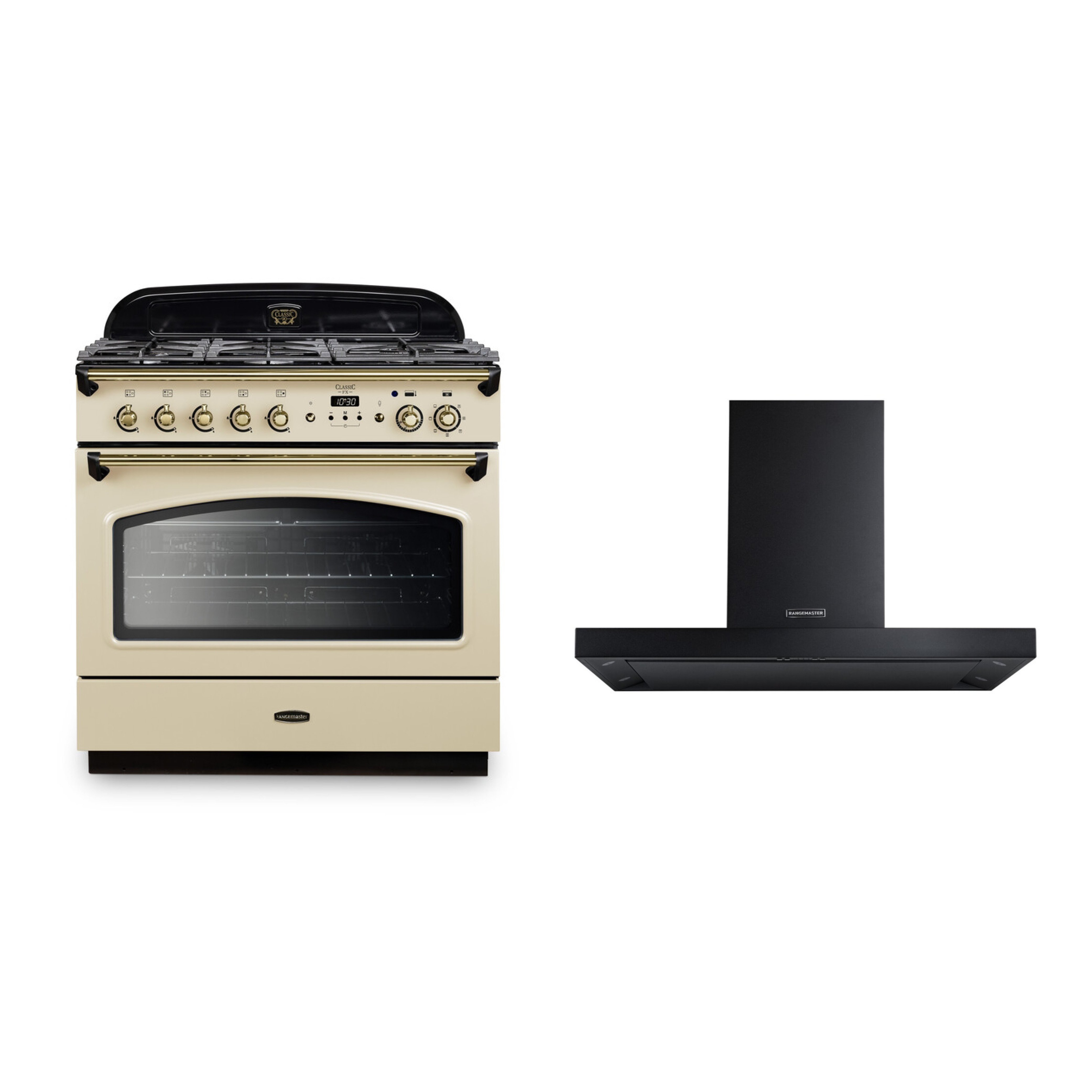 Rangemaster Classic FX Dual Fuel Range Cooker & Hood Pack