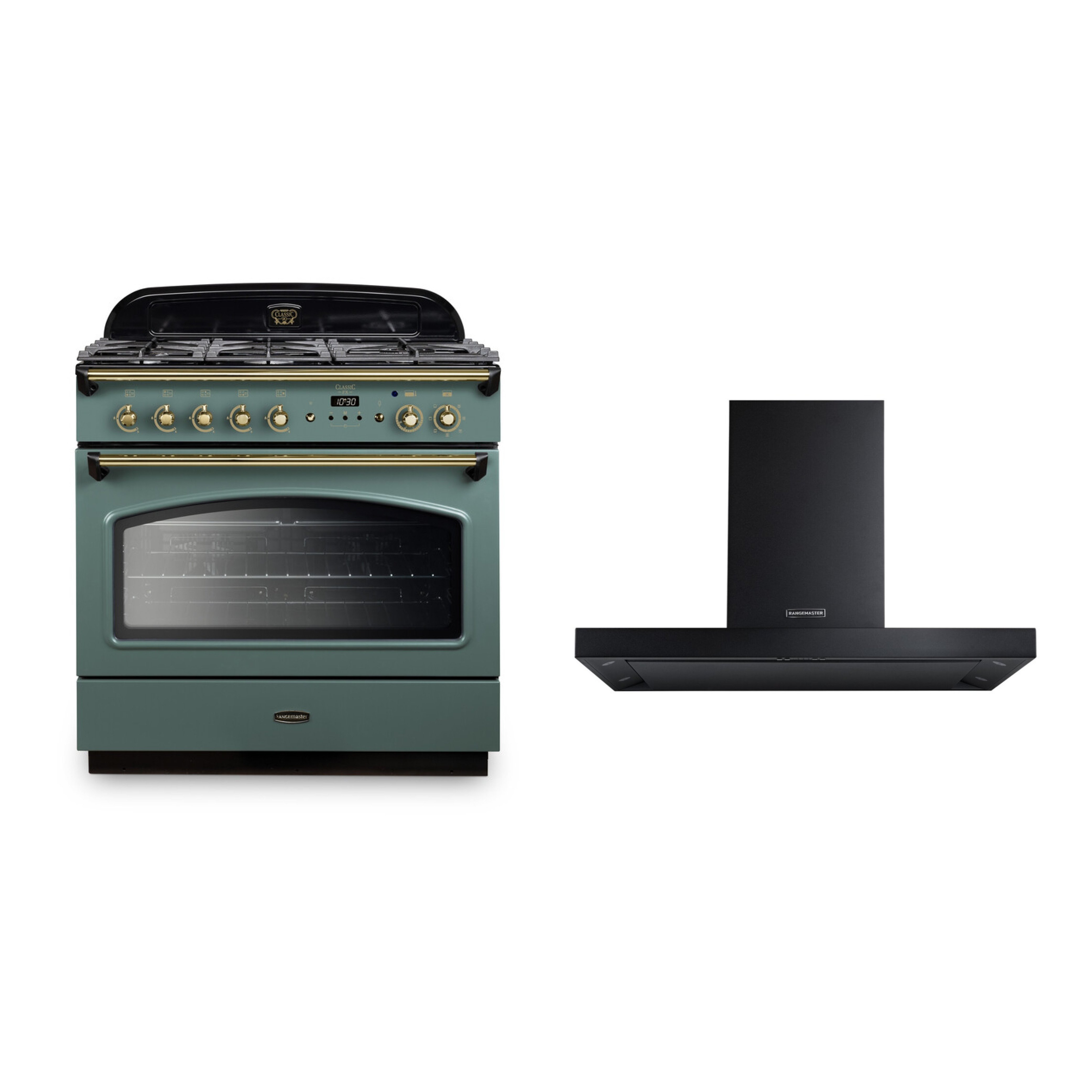Rangemaster Classic FX Dual Fuel Range Cooker & Hood Pack