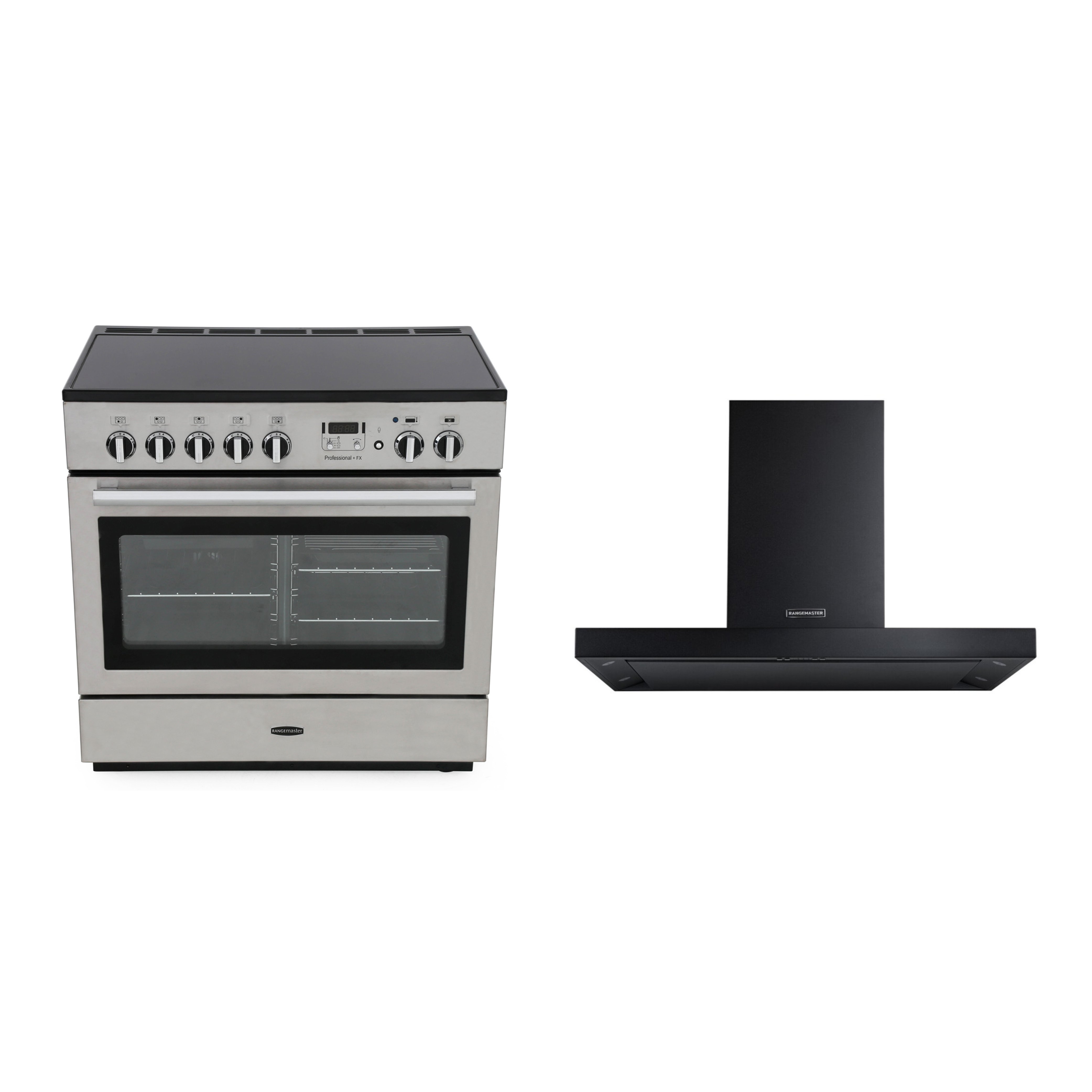 Rangemaster Professional Plus FX Induction Range Cooker & Hood Pack