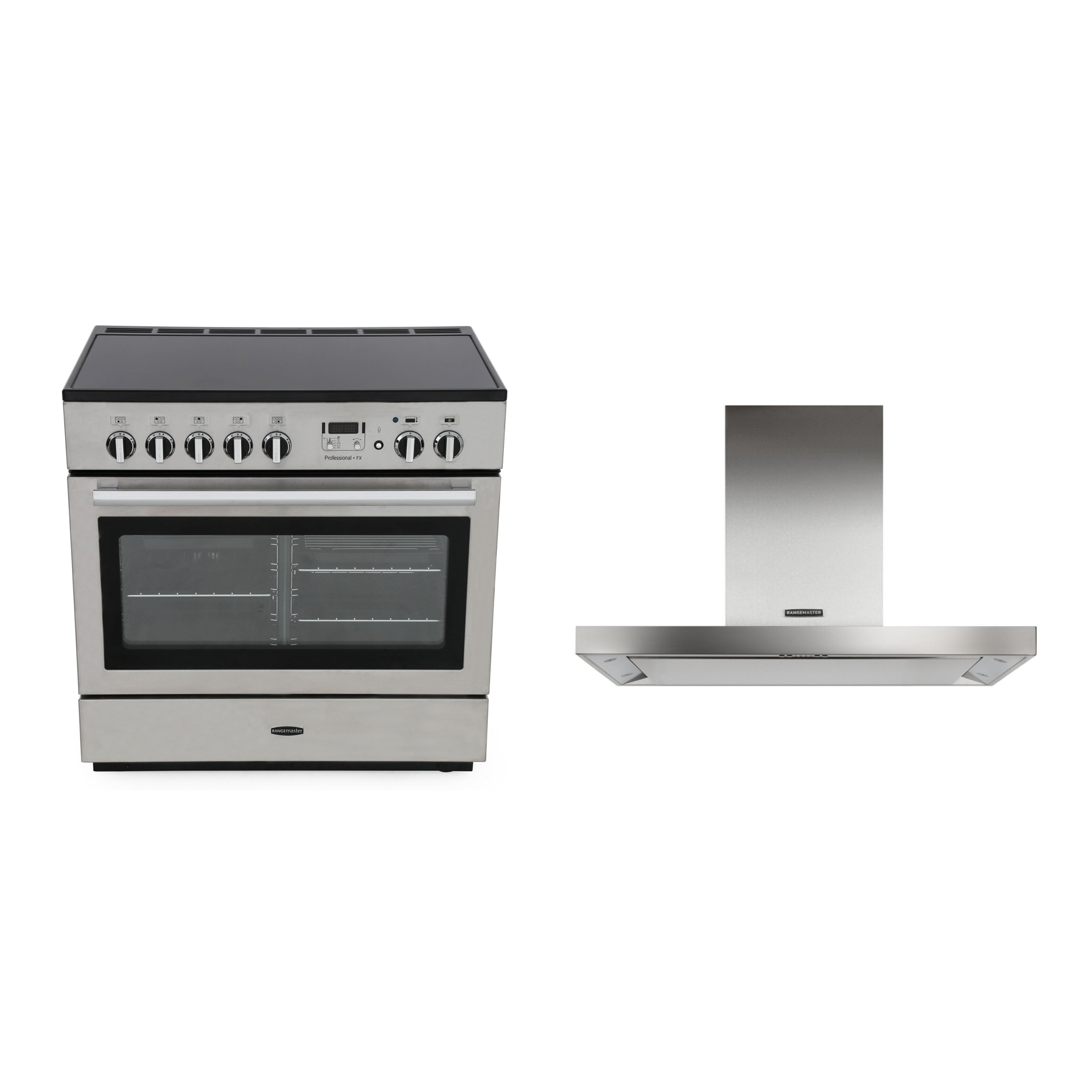 Rangemaster Professional Plus FX Induction Range Cooker & Hood Pack