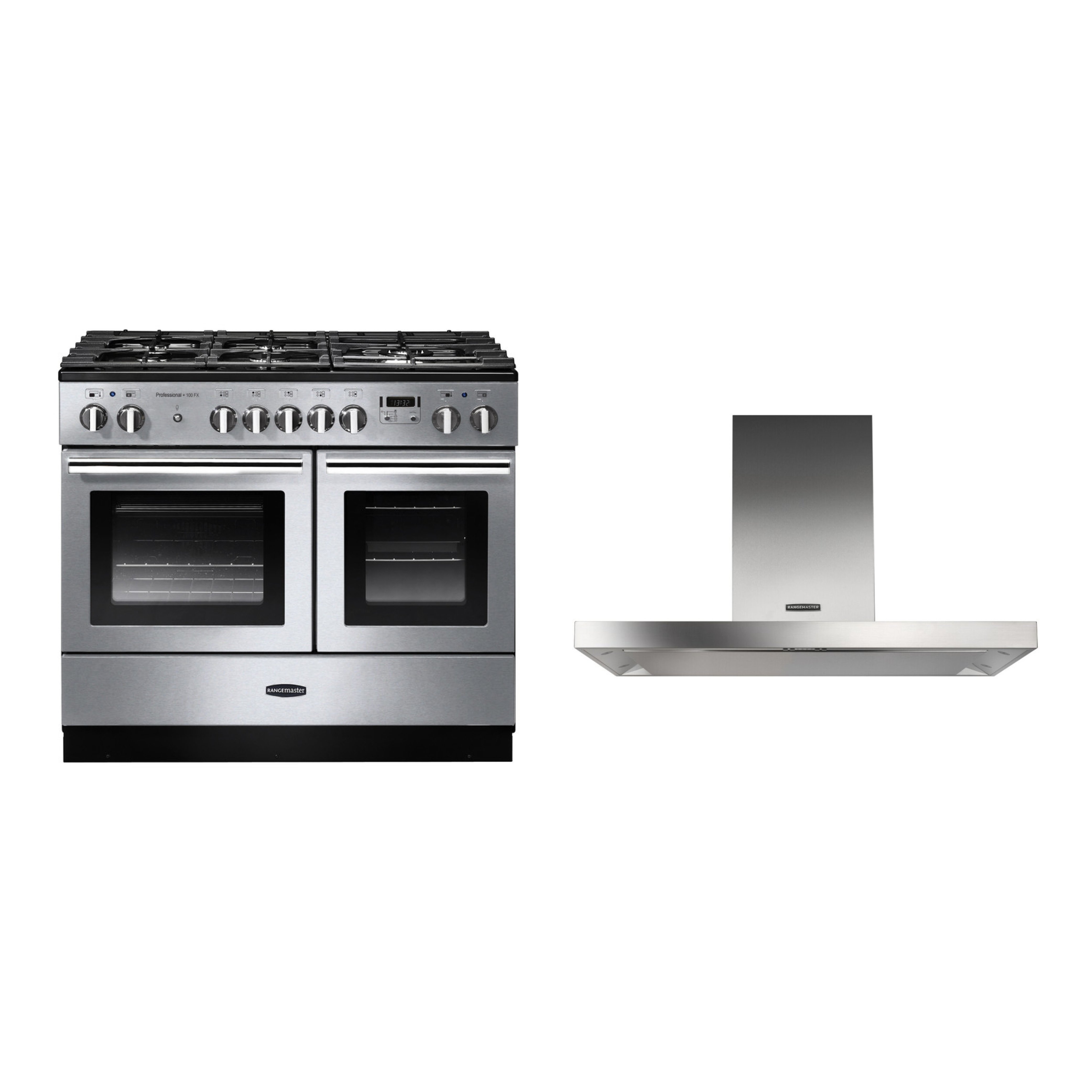 Rangemaster Professional Plus FX Dual Fuel Range Cooker & Hood Pack