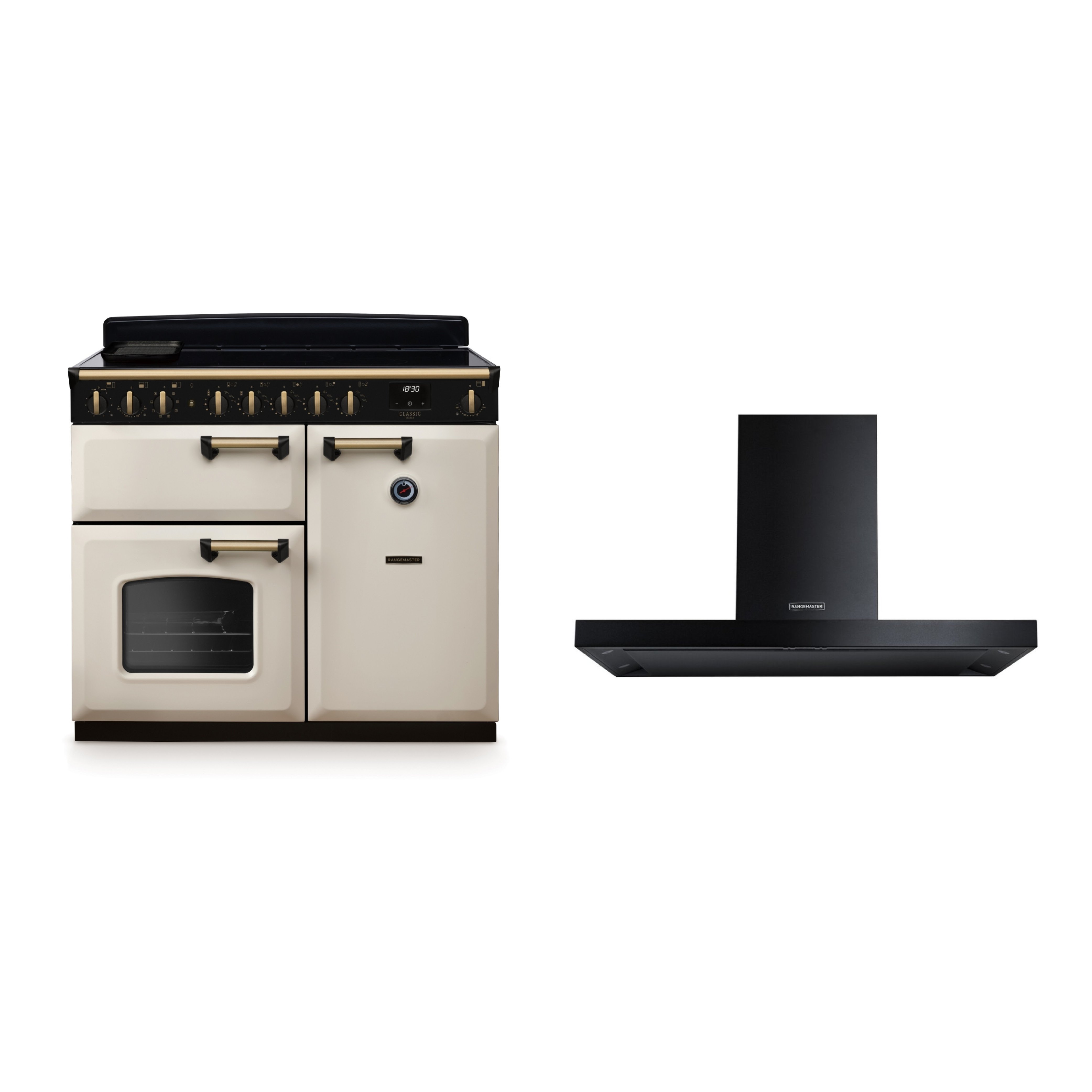 Rangemaster Classic Deluxe Induction Range Cooker & Hood Pack