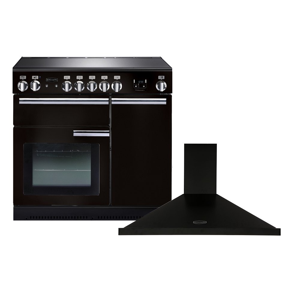 Rangemaster Professional Plus  Ceramic Range Cooker & Hood Pack, A Rated
