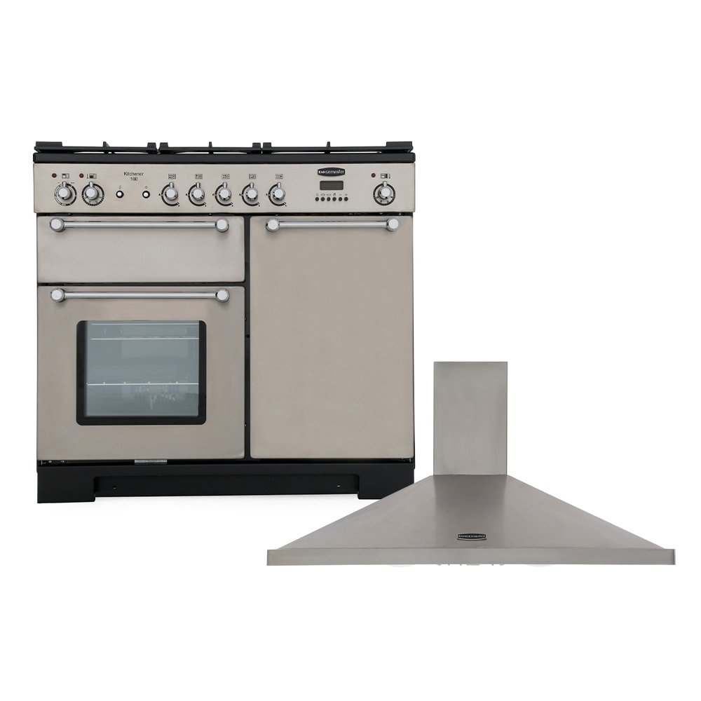Rangemaster Kitchener�Dual Fuel Range Cooker & Hood Pack, A Rated