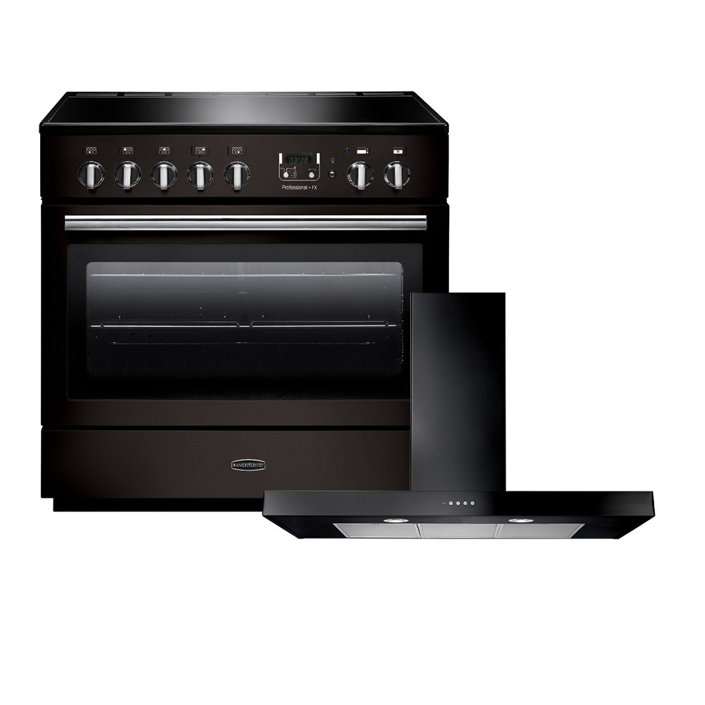 Rangemaster Professional Plus FX Induction Range Cooker & Hood Pack, A Rated