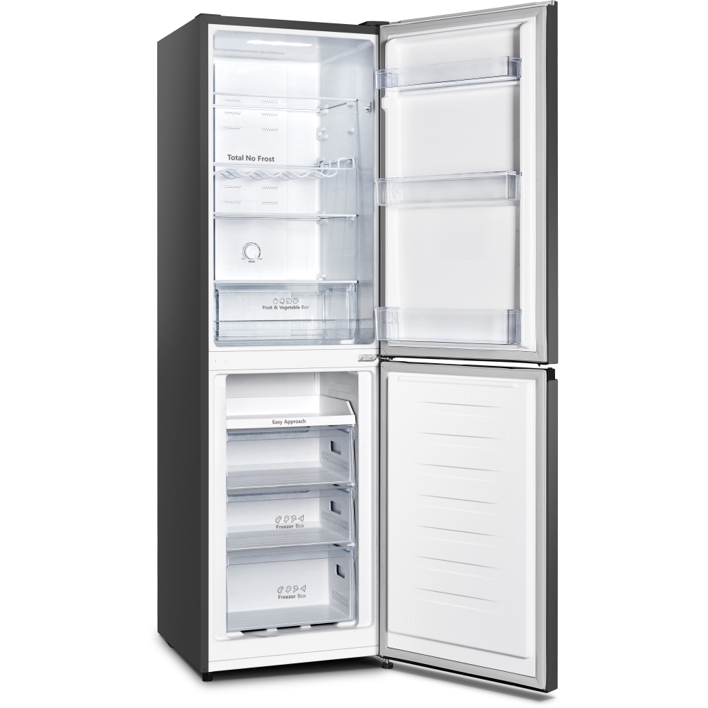 Hisense RB327N4BBE Total No Frost Fridge Freezer, 50/50, Black, E Rated