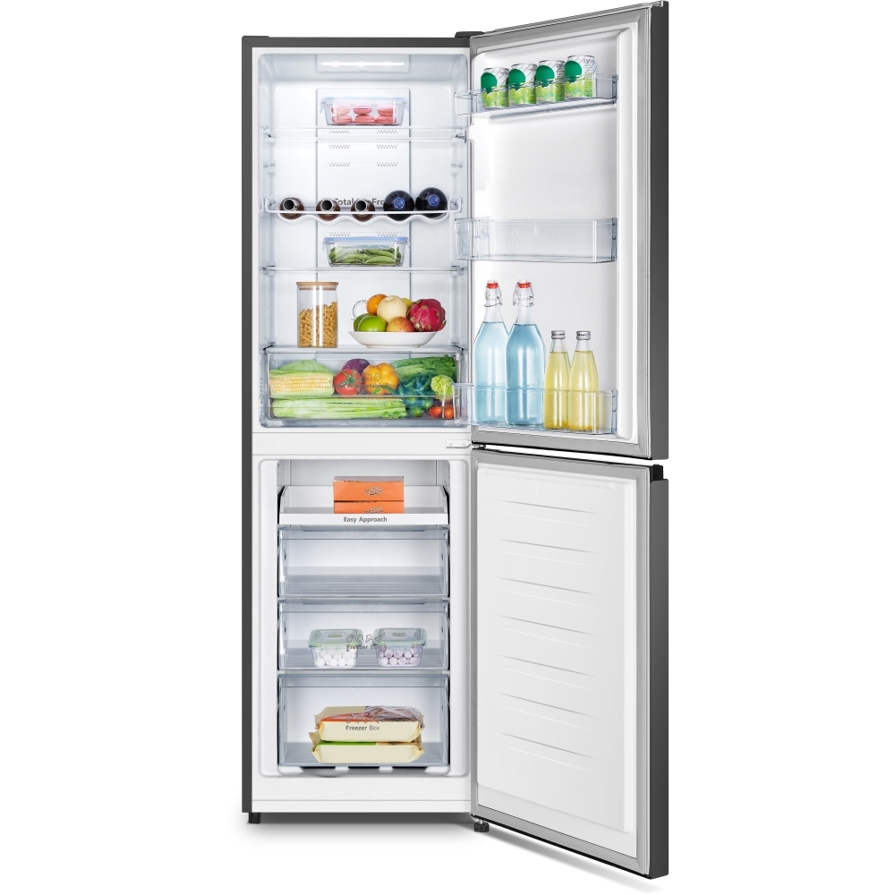 Hisense RB327N4BBE Total No Frost Fridge Freezer, 50/50, Black, E Rated
