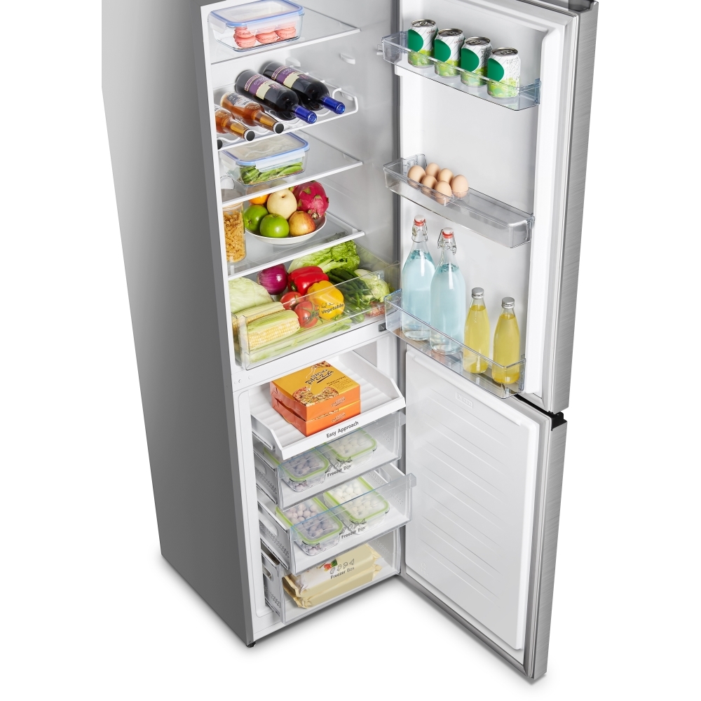 Hisense RB327N4BCE Total No Frost Fridge Freezer, 50/50, Stainless Steel