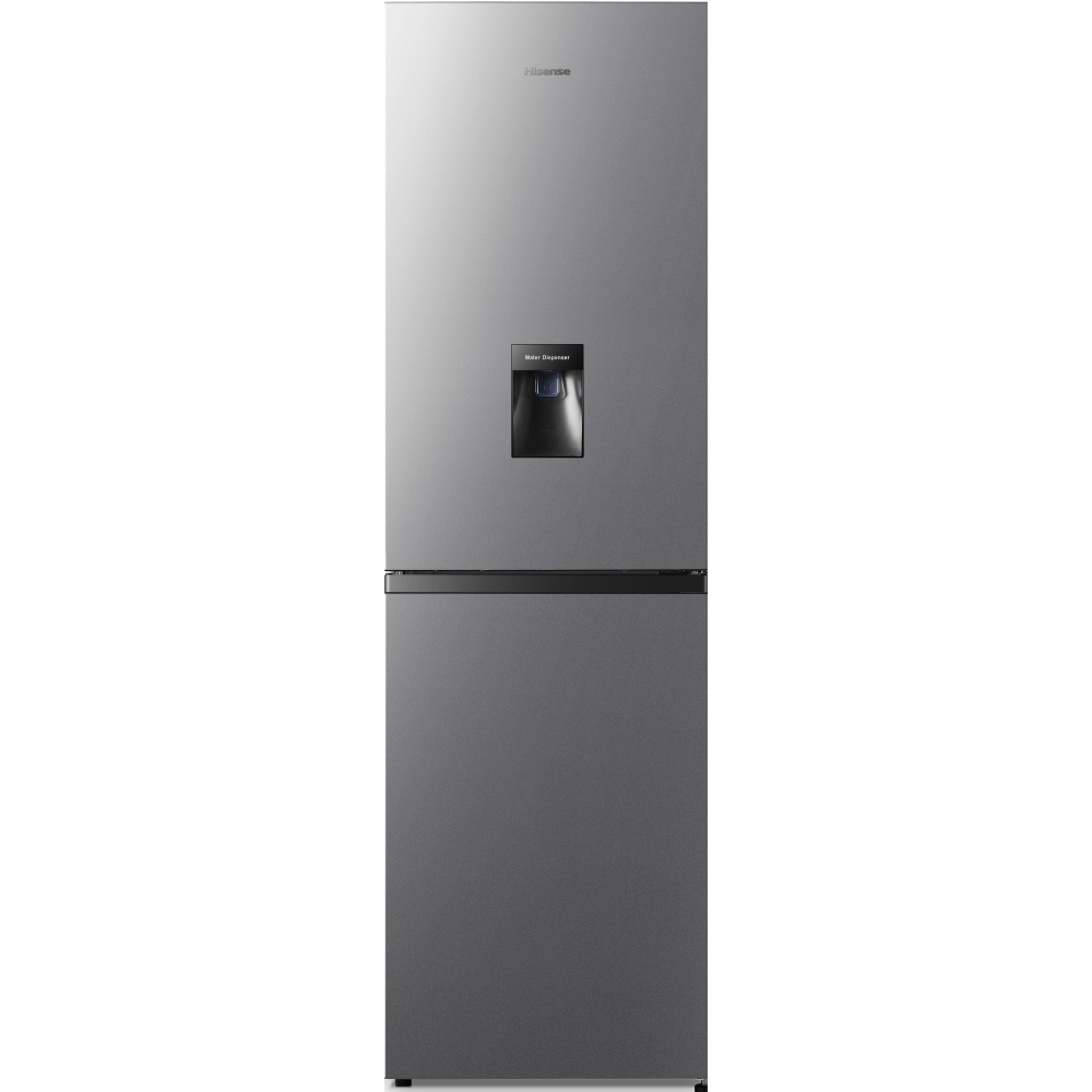 Hisense RB327N4WCE Total No Frost Fridge Freezer, 50/50, Stainless Steel, E Rated