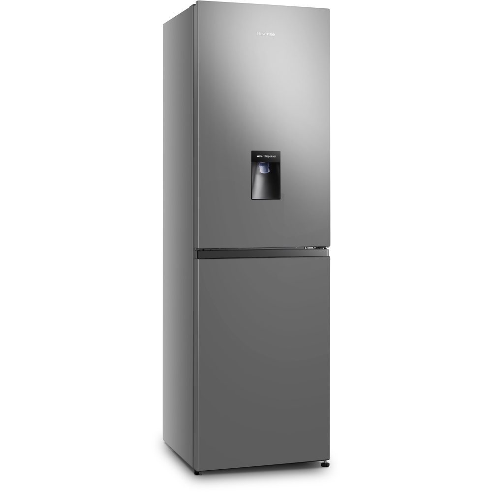 Hisense RB327N4WCE Total No Frost Fridge Freezer, 50/50, Stainless Steel, E Rated