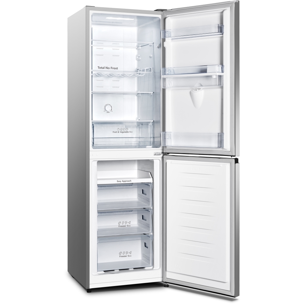 Hisense RB327N4WCE Total No Frost Fridge Freezer, 50/50, Stainless Steel, E Rated