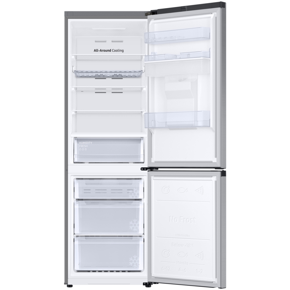 Samsung RB34C632ESA Series 6 Total No Frost Fridge Freezer, 70/30, Silver, E Rated