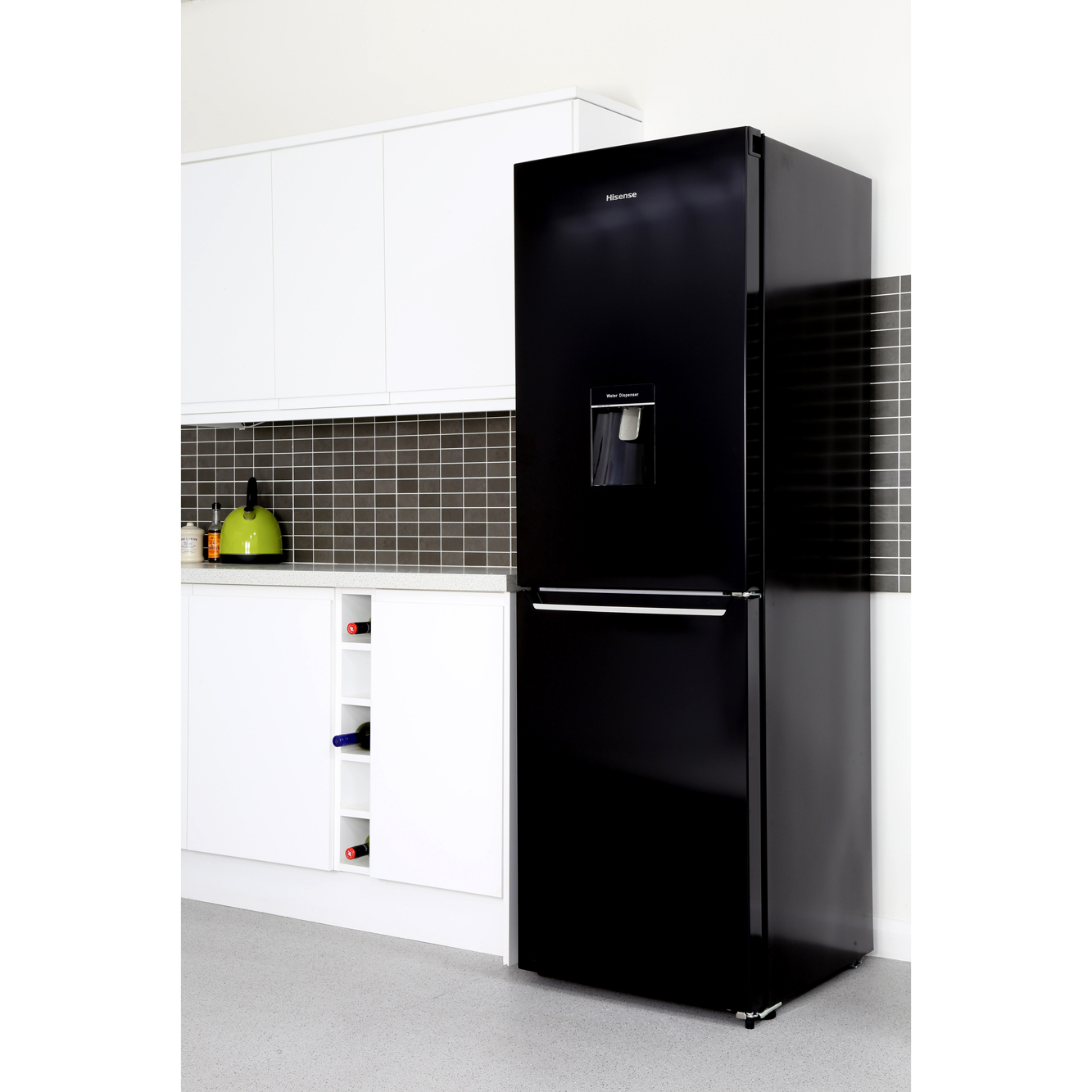 Buy Hisense RB381N4WB1 Frost Free Fridge Freezer Black and Steel Marks Electrical