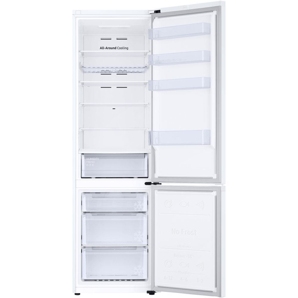 Samsung RB38C602CWW Series 5 SpaceMax No Frost WiFi Classic Fridge Freezer - White, 70/30, C Rated