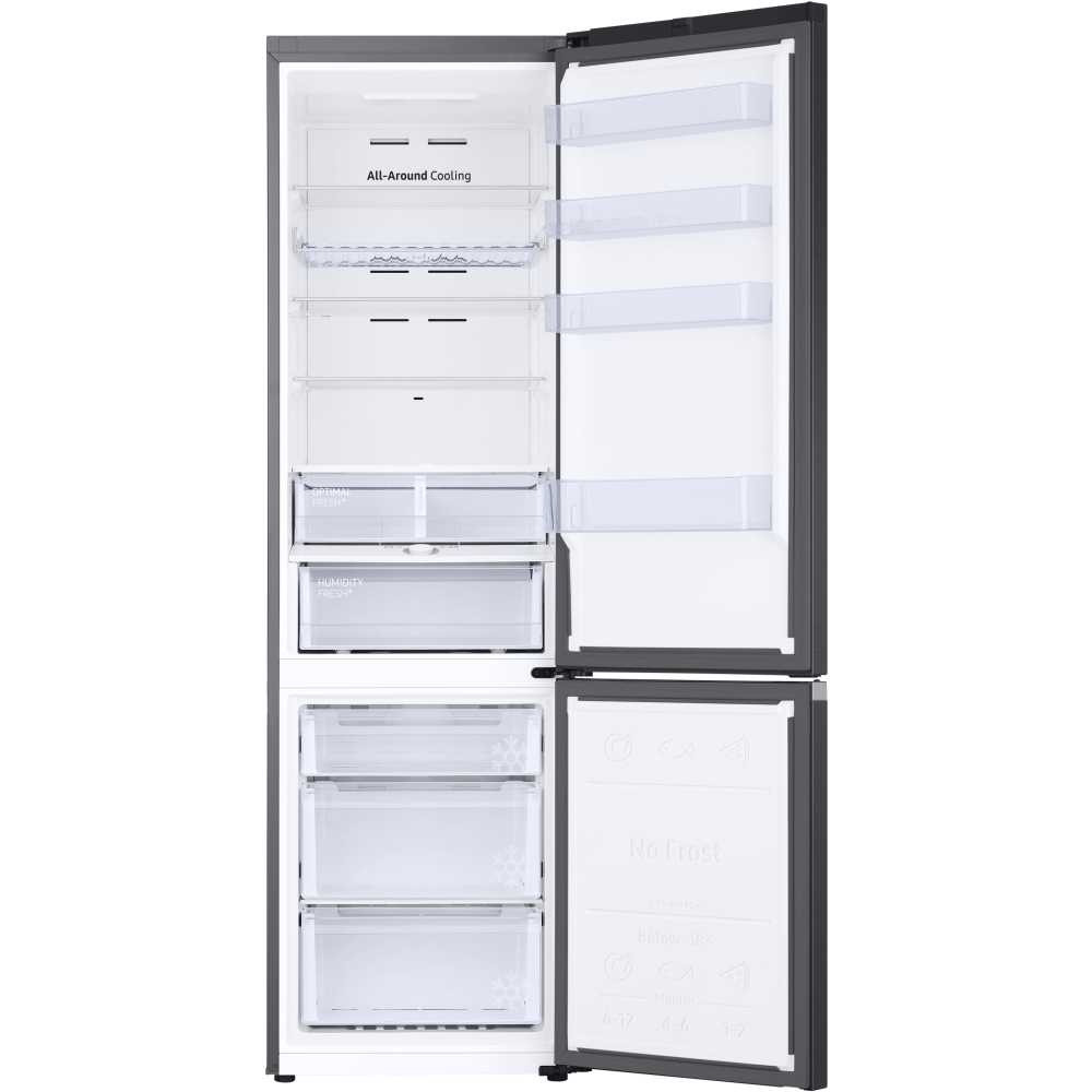 Samsung RB38C605DB1 Series 5 SpaceMax Total No Frost WiFi Classic Fridge Freezer - Black Stainless, 70/30, D Rated