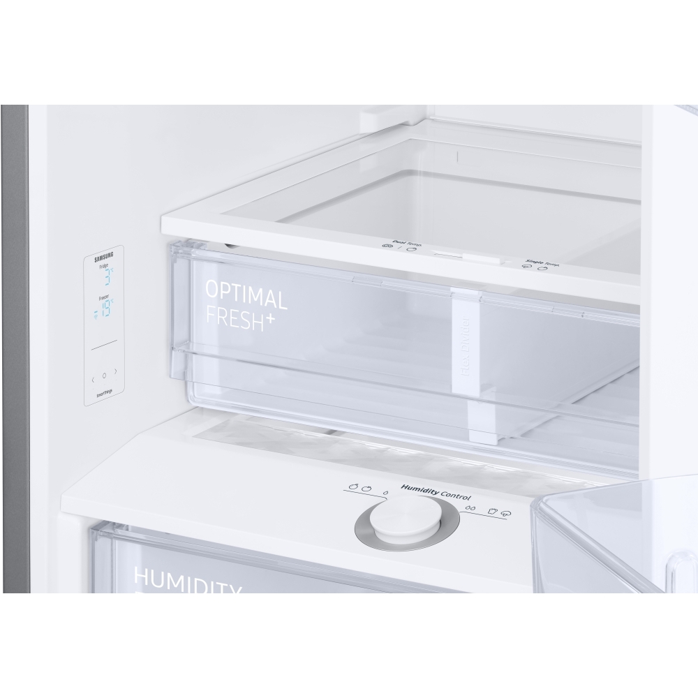 Samsung RB38C605DB1 Series 5 SpaceMax Total No Frost WiFi Classic Fridge Freezer - Black Stainless, 70/30, D Rated