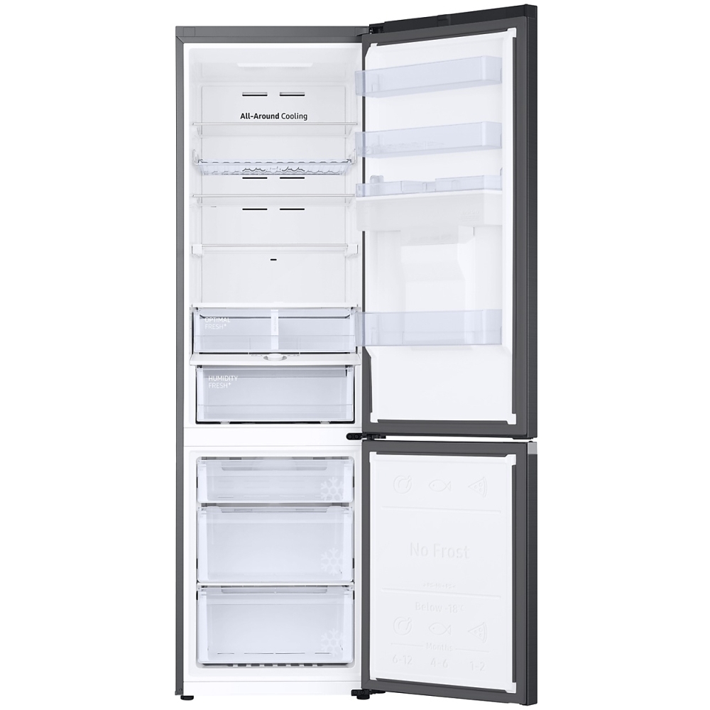 Samsung RB38C636DB1 Series 7 SpaceMax&trade; Total No Frost Fridge Freezer, 70/30, Black, D Rated