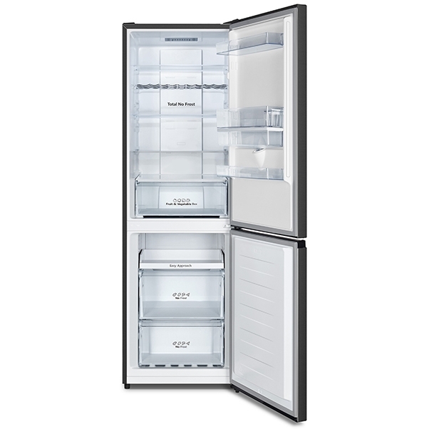 Hisense RB390N4WBE Total No Frost Fridge Freezer, 60/40, Black, E Rated
