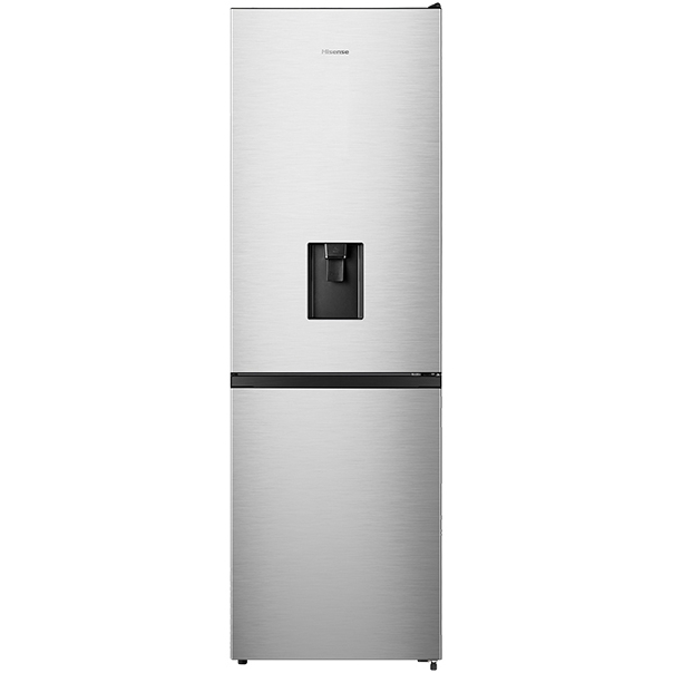 Hisense RB390N4WCE Total No Frost Fridge Freezer, 60/40, Stainless Steel, E Rated