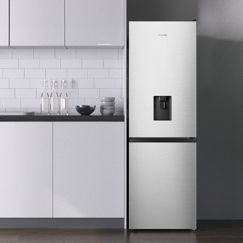 Hisense RB390N4WCE Hi3 Total No Frost Fridge Freezer, 60/40, Stainless Steel, E Rated