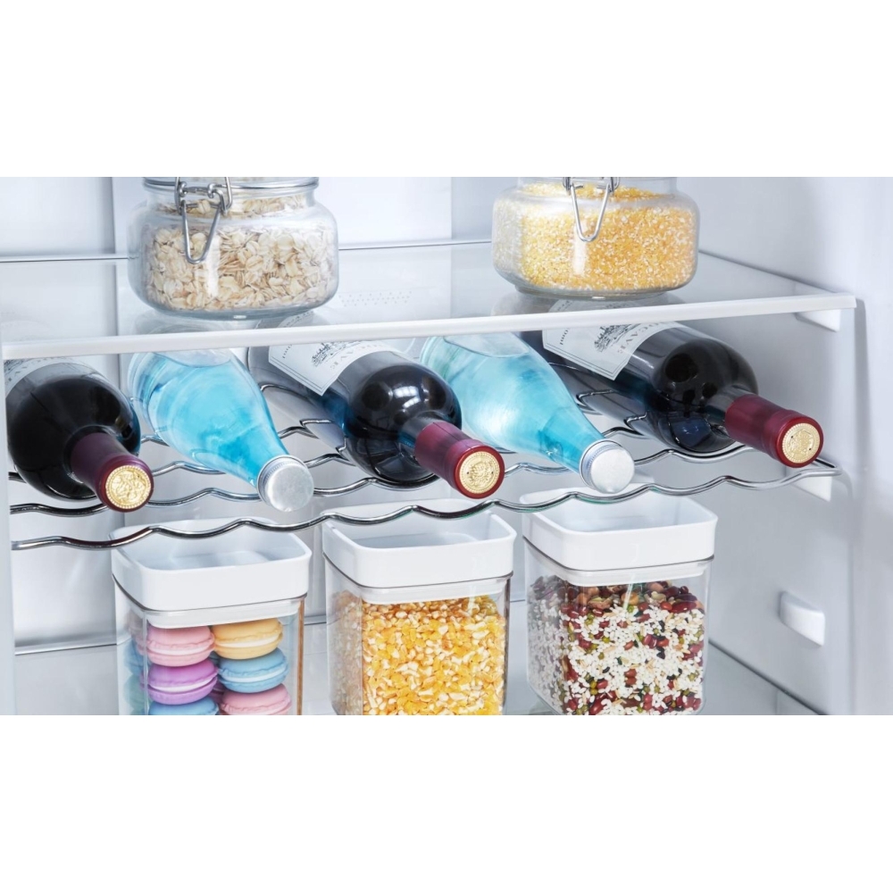 Hisense RB395N4BCE Total No Frost Fridge Freezer, 60/40, Stainless Steel, C Rated