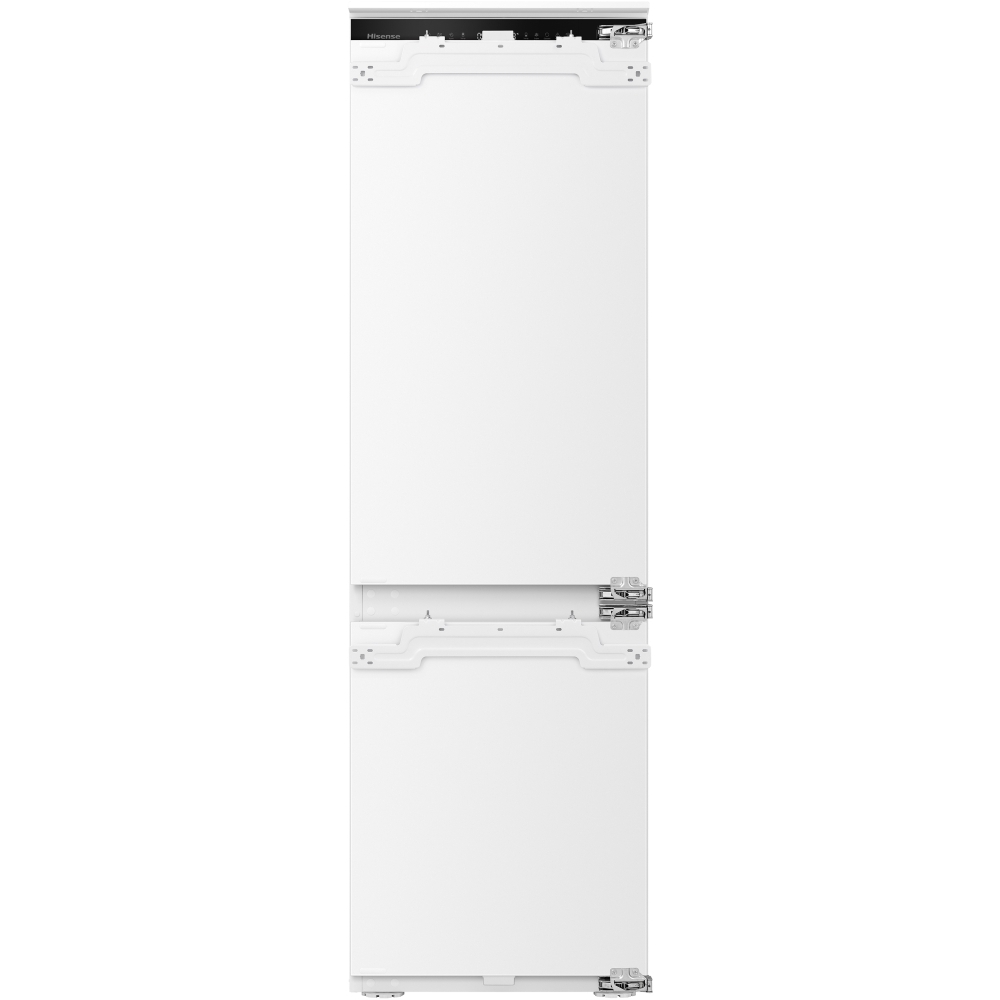 Hisense RB3B250SAWE1 No Frost Integrated Fridge Freezer, Sliding Hinge, 60/40, White, E Rated
