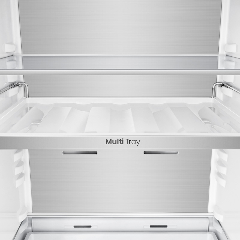 Hisense RB3B250SAWE1 No Frost Integrated Fridge Freezer, Sliding Hinge, 60/40, White, E Rated