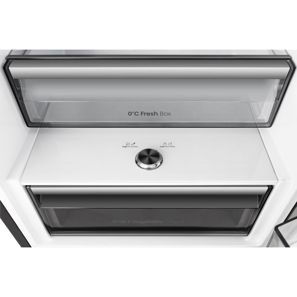 Hisense RB3K330SAFC Hi3 Total No Frost Fridge Freezer, 60/40, Black, C Rated