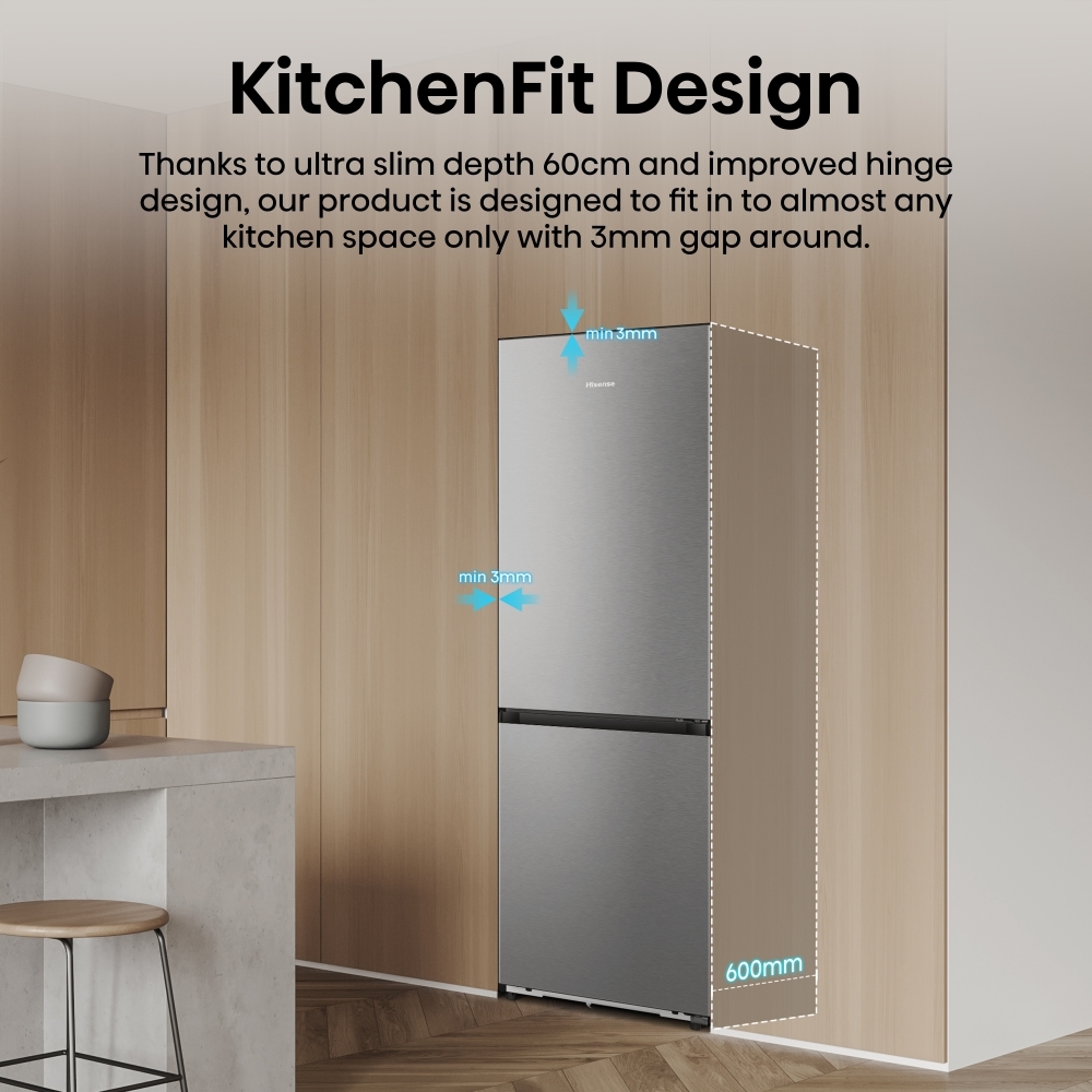 Hisense RB3K330SAIC Hi3 Fridge Freezer, C Rated