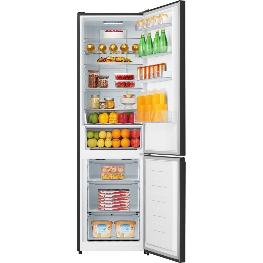 Hisense RB435N4BFE Total No Frost Fridge Freezer, 70/30, Black, E Rated