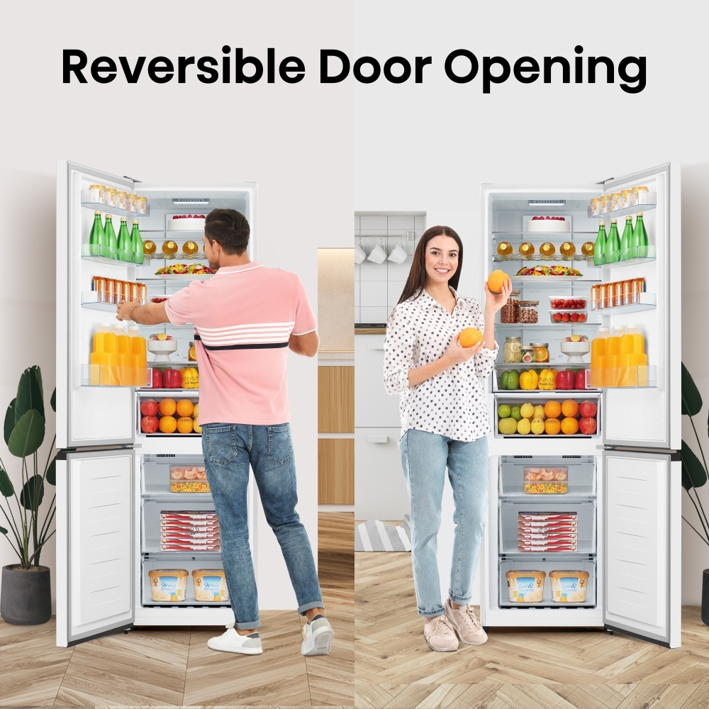 Hisense RB435N4BWE Total No Frost Fridge Freezer, 70/30, White, E Rated