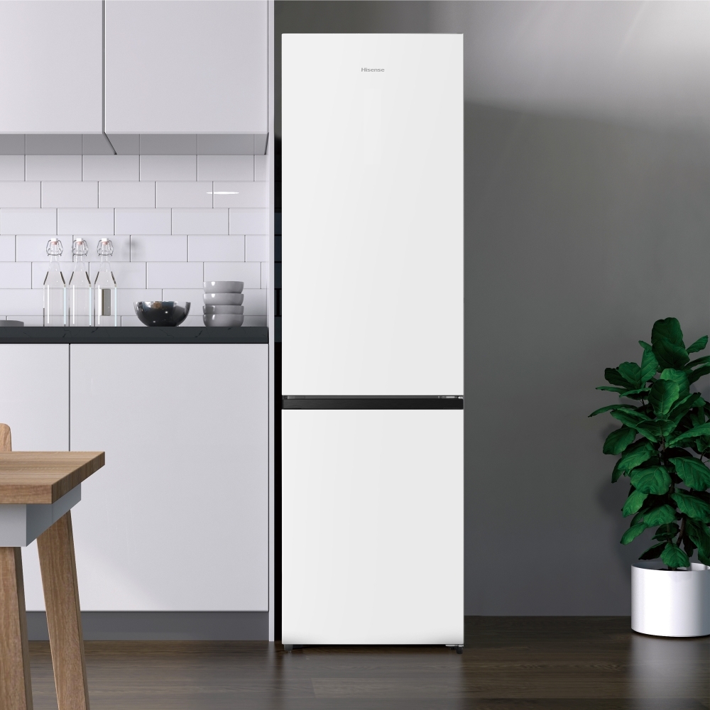 Hisense RB435N4BWE Total No Frost Fridge Freezer, 70/30, White, E Rated