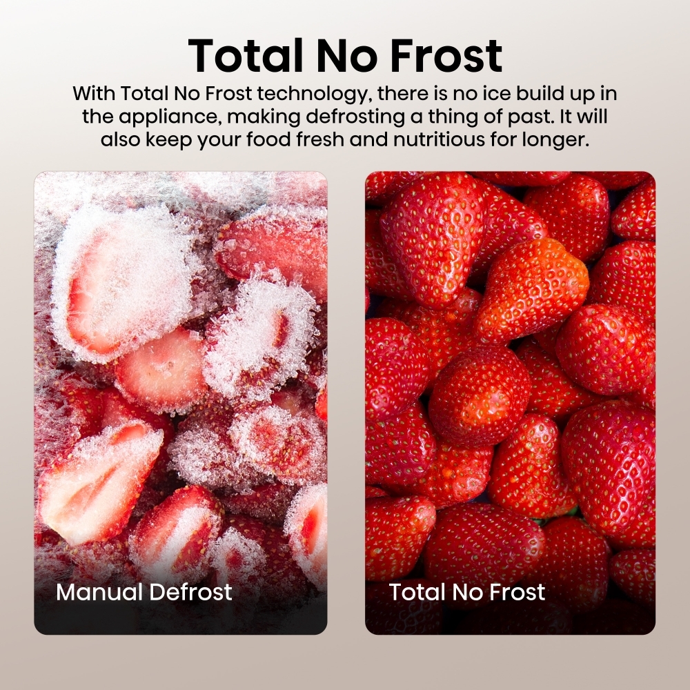 Hisense RB440N4AFA Total No Frost Fridge Freezer, 70/30, Black, A Rated