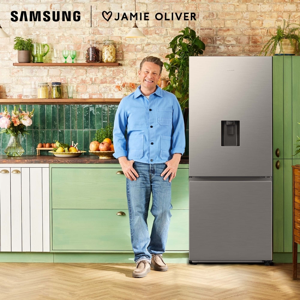 Samsung RB50DG632ES9EU No Frost Smart Fridge Freezer, 60/40, Silver, E Rated