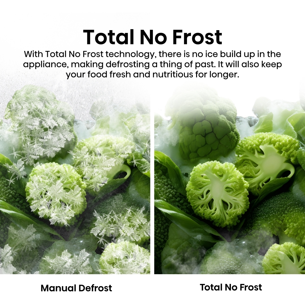 Hisense RB5K330GSFC KitchenFit Eclipse Total No Frost Wi-Fi Connected Fridge Freezer, Black Stainless, 60/40, C Rated