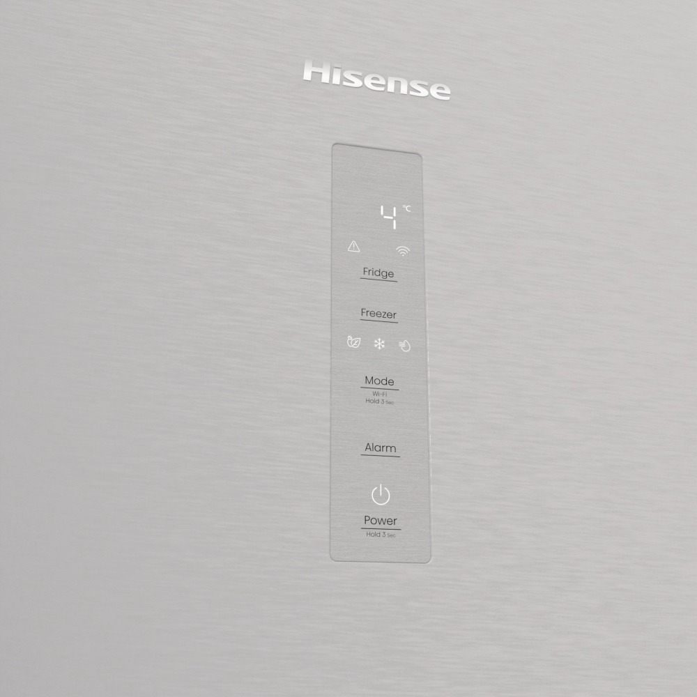 Hisense RB5P410SACCUK No Frost Fridge Freezer, 70/30, Silver, C Rated