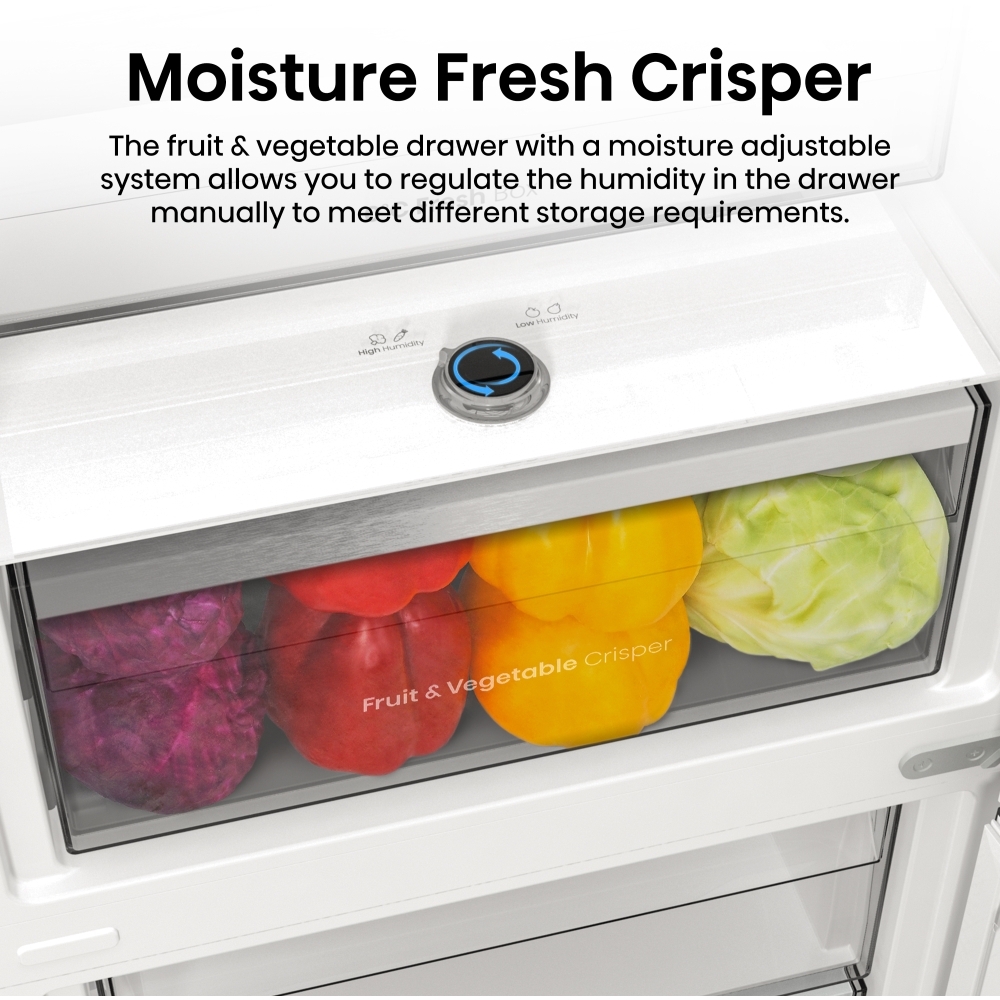 Hisense RB5P410SACCUK No Frost Fridge Freezer, 70/30, Silver, C Rated