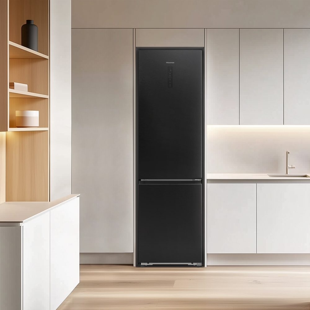 Hisense RB5P410SAFCUK Total No Frost Fridge Freezer, 70/30, Black, C Rated