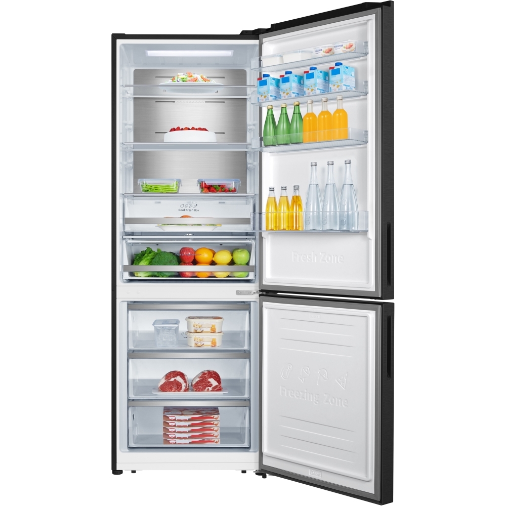Hisense RB645N4BFE Total No Frost Fridge Freezer, 60/40, Black, E Rated